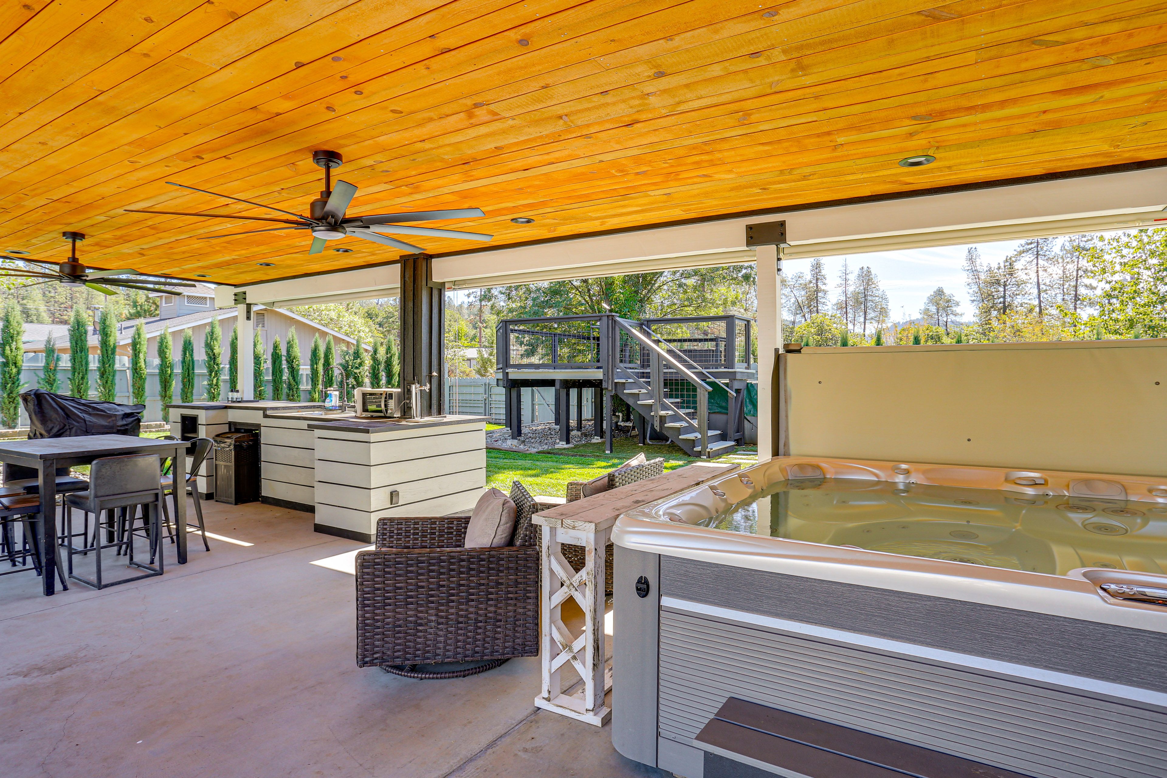 Covered Patio w/ Grills | Private Hot Tub | Smart TV