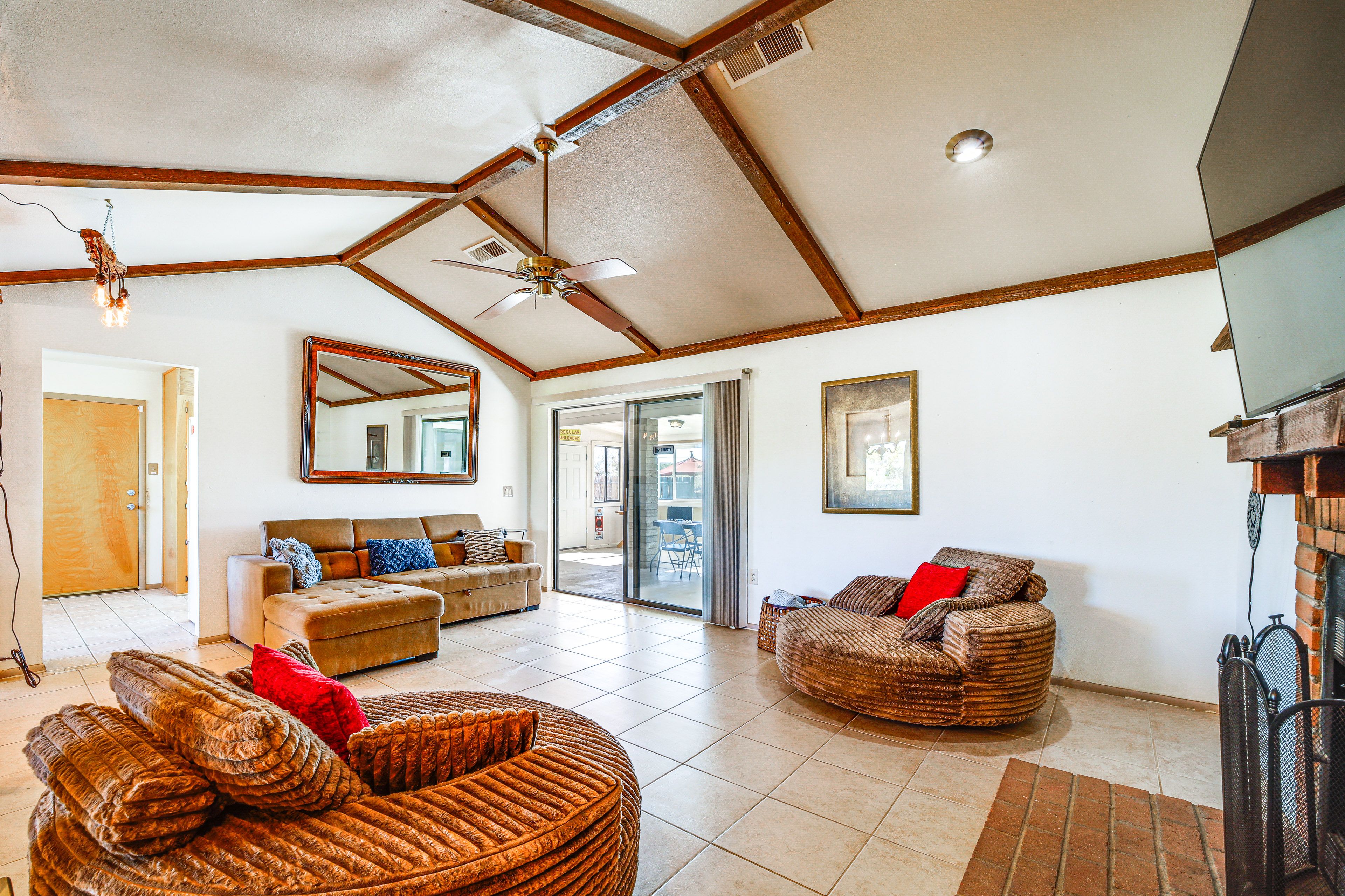 Living Room | Queen Sleeper Sofa | Central A/C & Heating