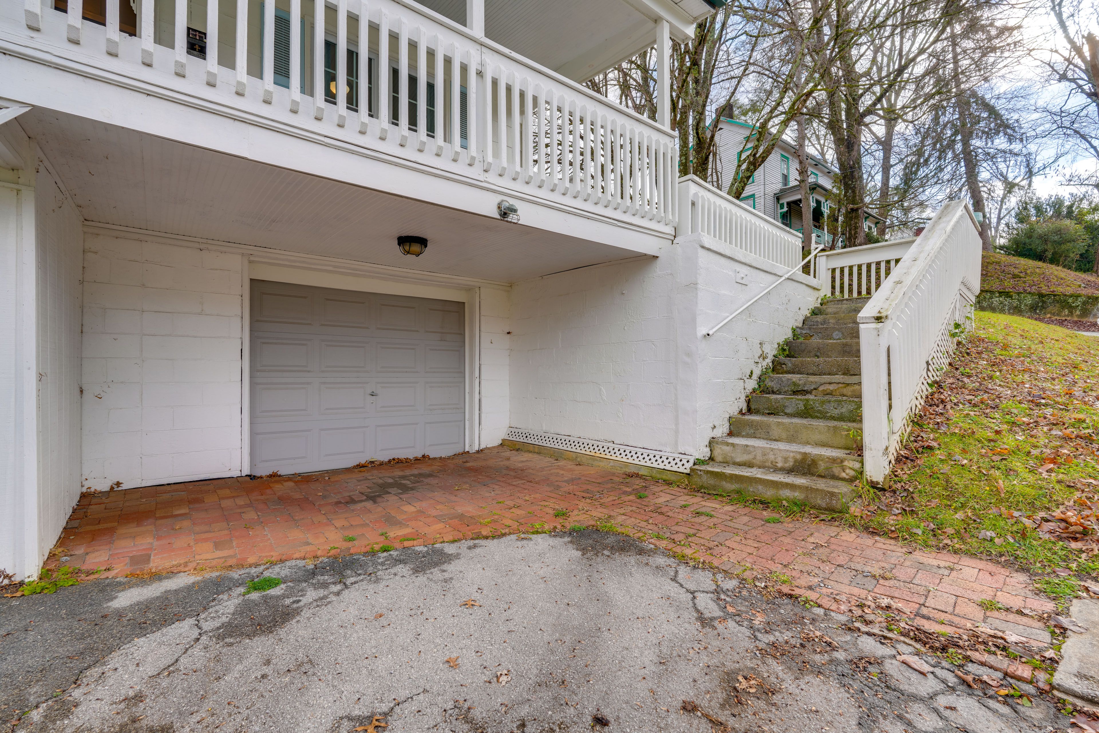 Stairs to Access Lower Driveway