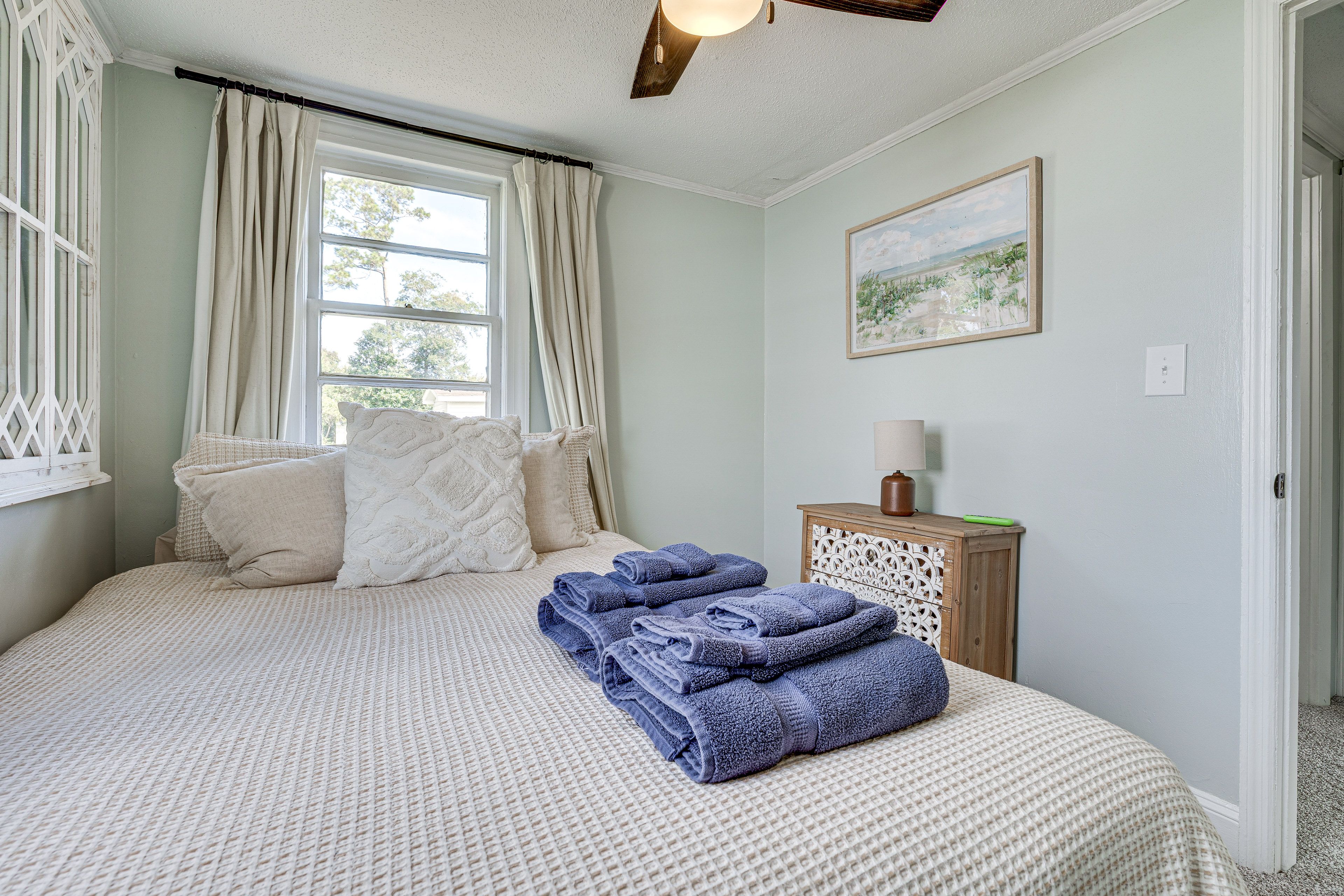 Bedroom 1 | Queen Bed | Linens Provided | Smart TV