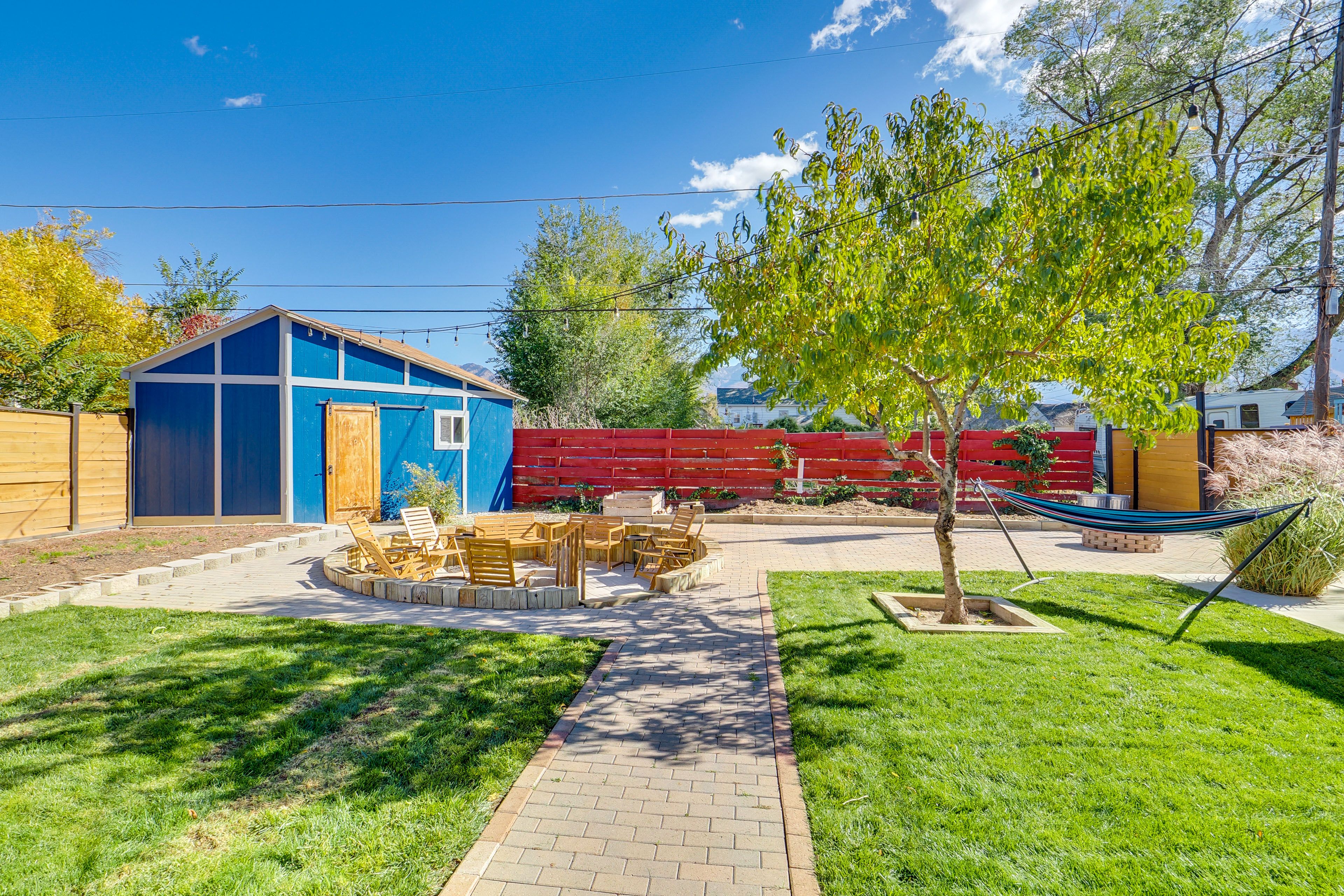 Fenced-In Yard | Wood-Burning Fire Pit | Hammock