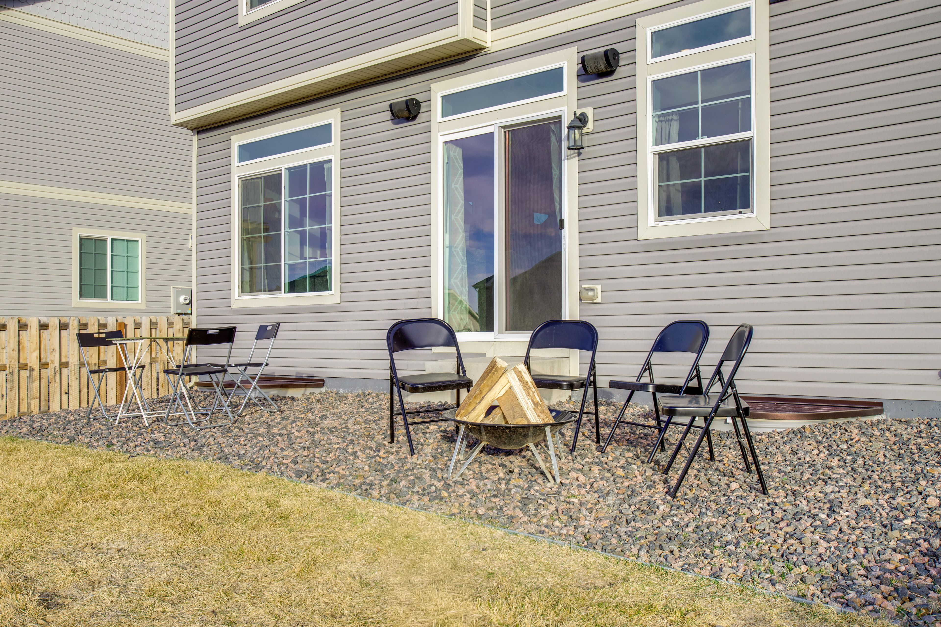 Fenced Yard | Bistro Seating | Fire Pit