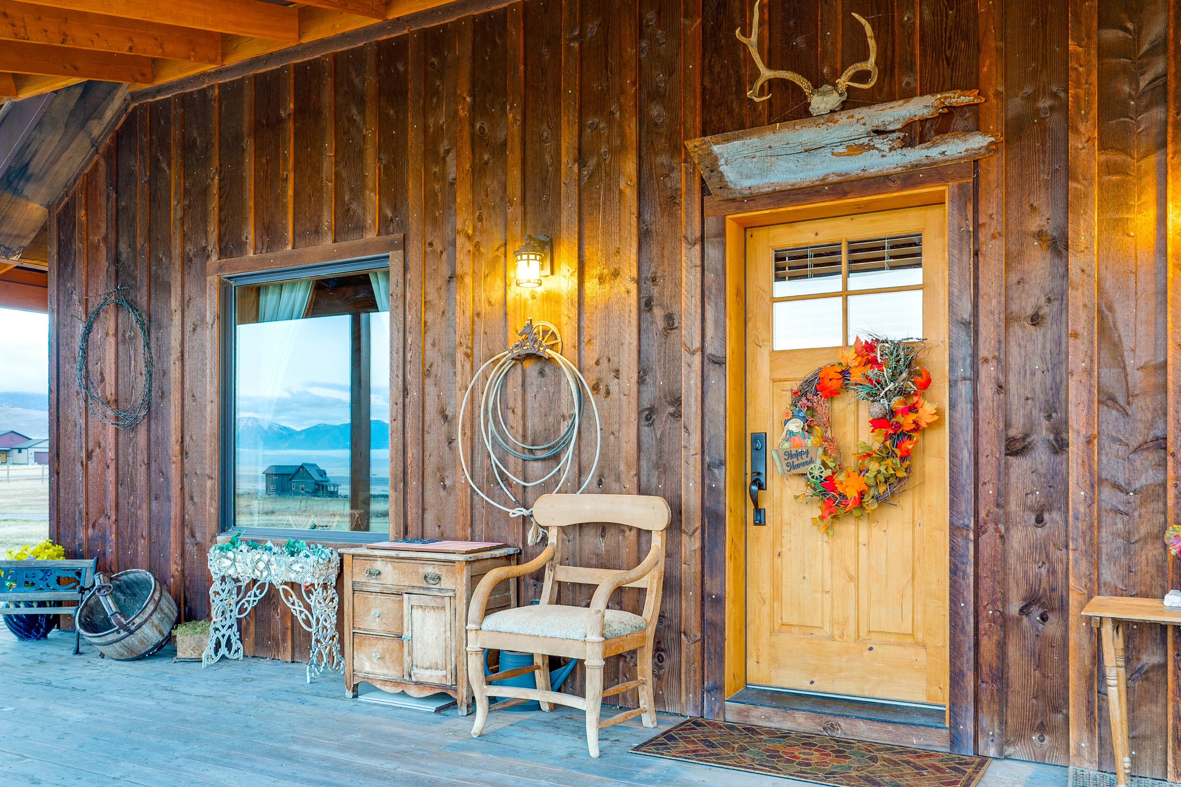 Cabin Exterior | Wraparound Deck w/ Seating | Gas Grill