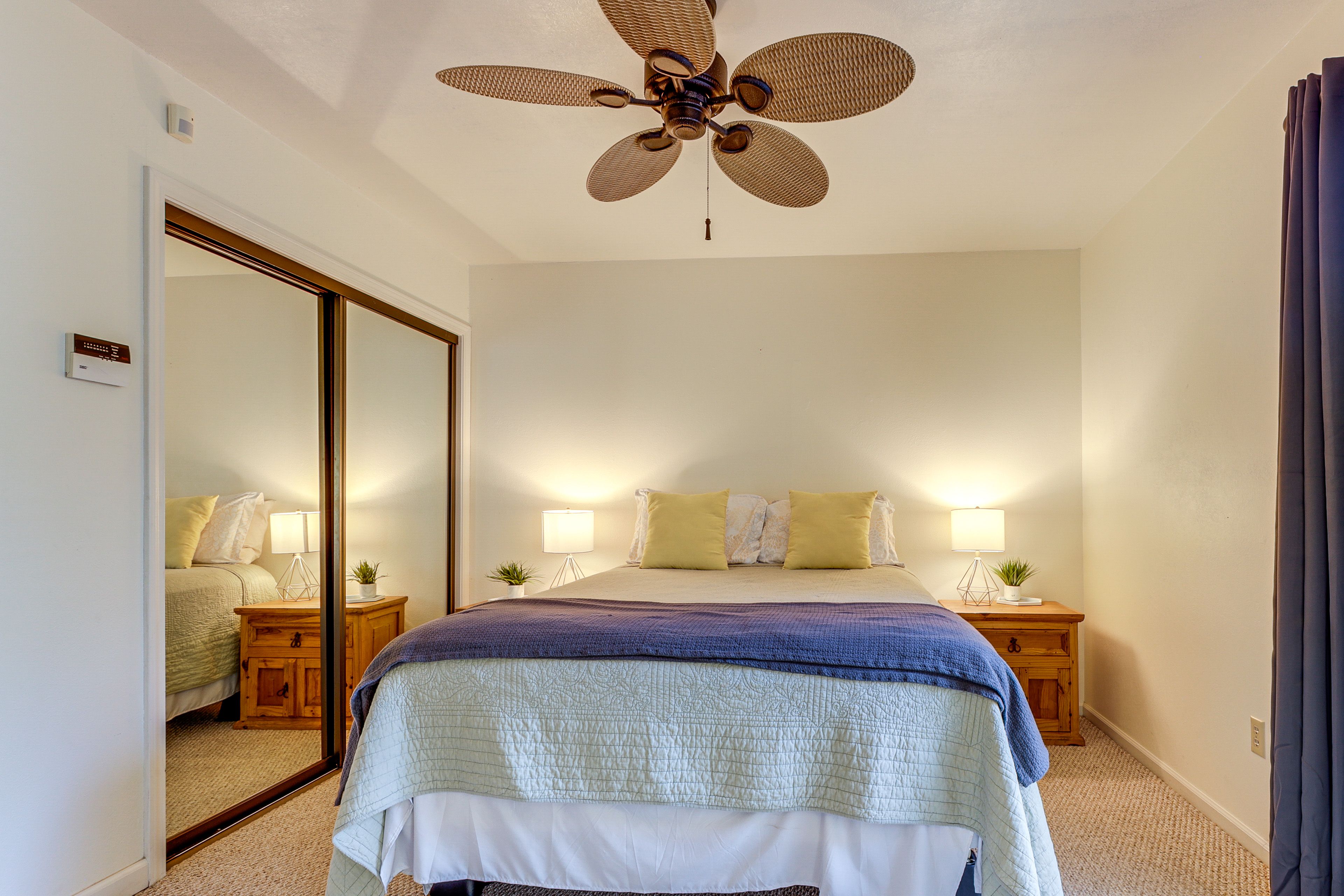 Bedroom 2 | Queen Bed | Flat-Screen TV | Main Level