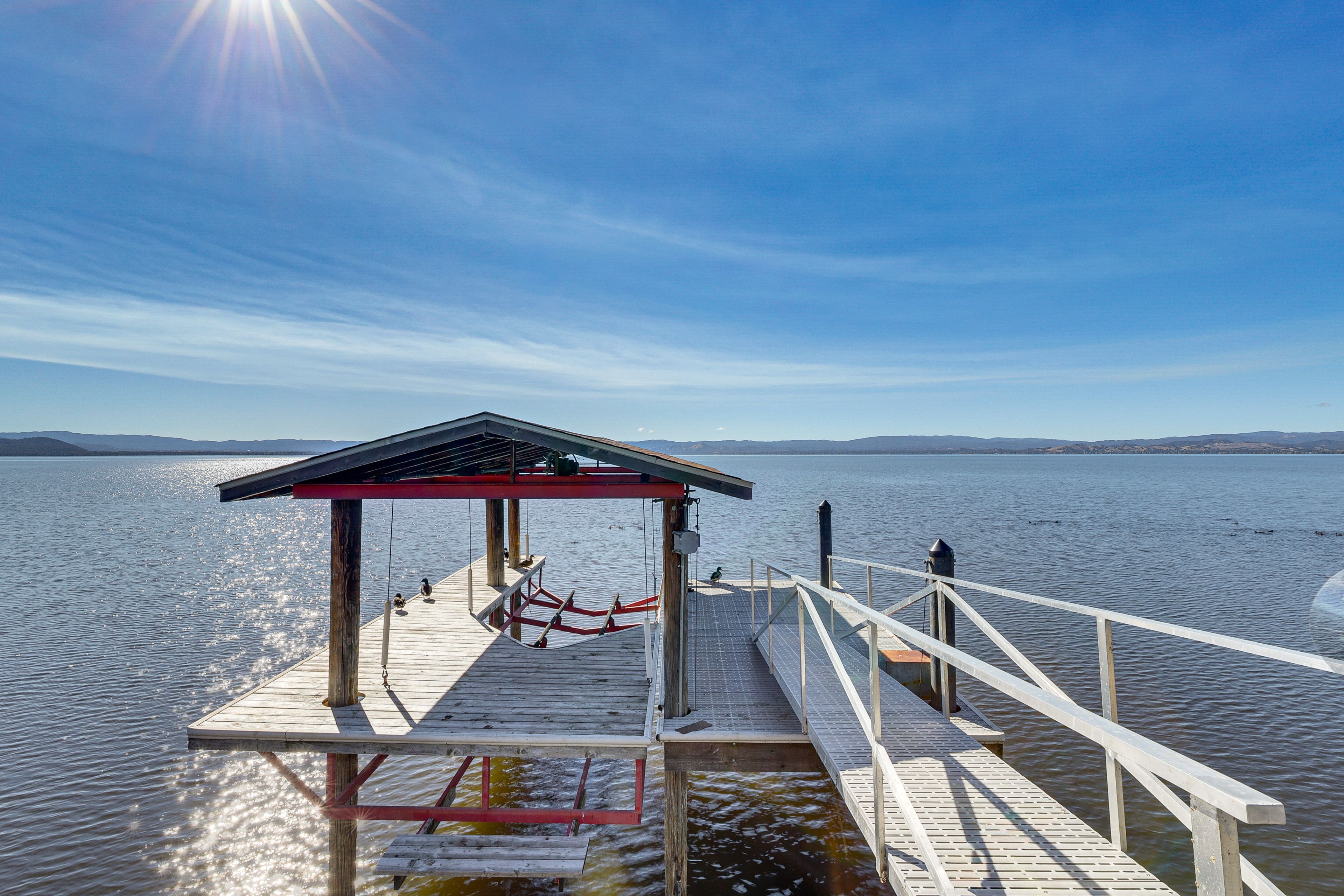 Private Pier & Dock | Mountain & Lake Views