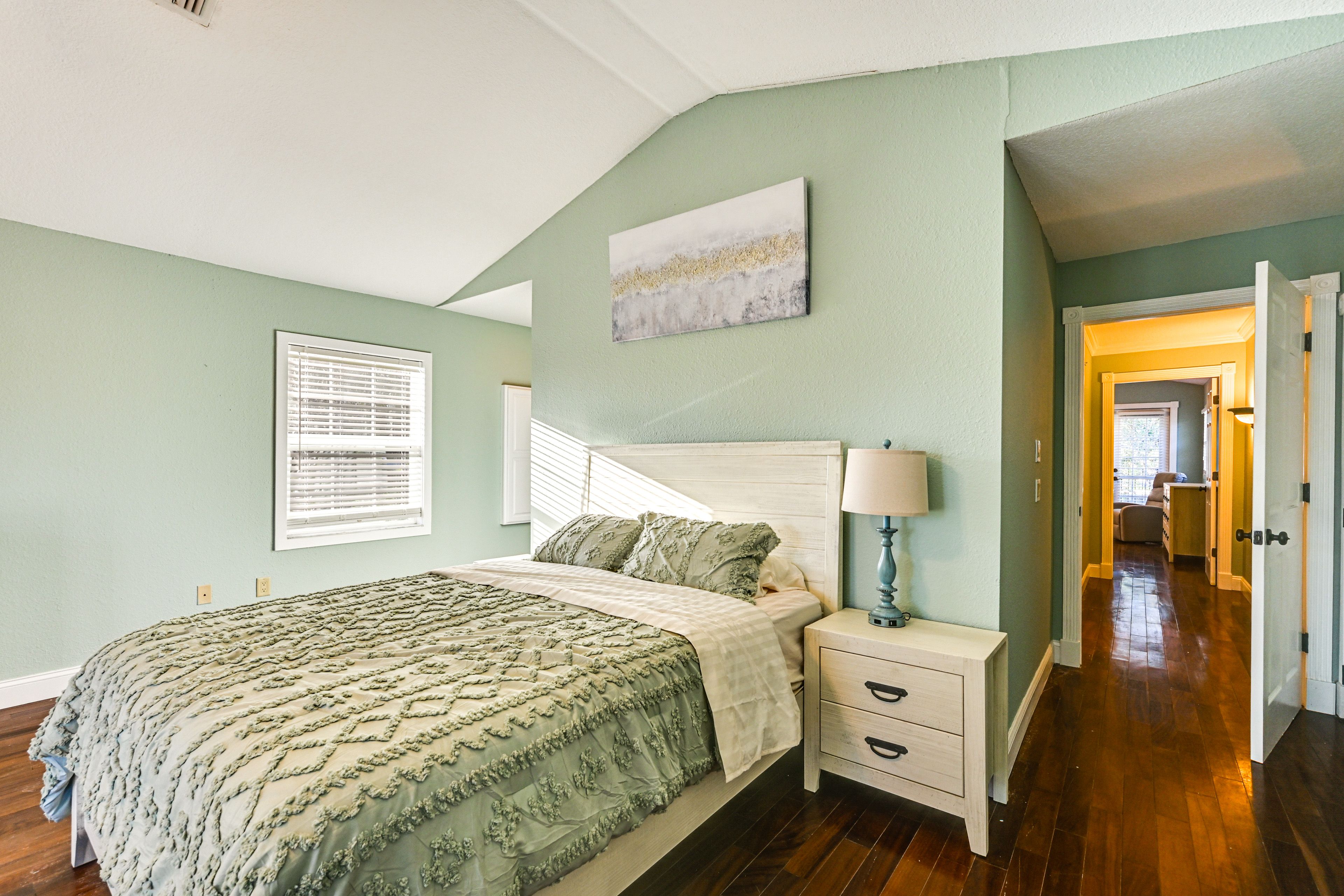 Bedroom 1 | 2nd Floor | Queen Bed | Balcony Access | Linens Provided
