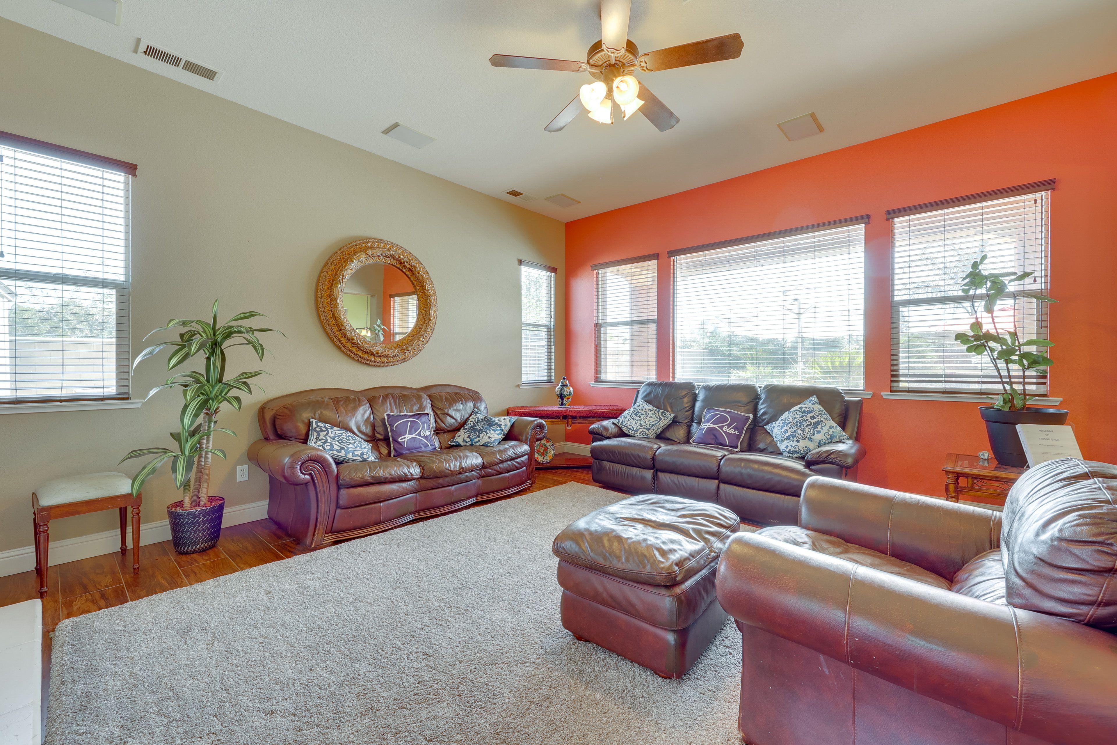 Living Room | 1st Floor | Smart TV | Fireplace