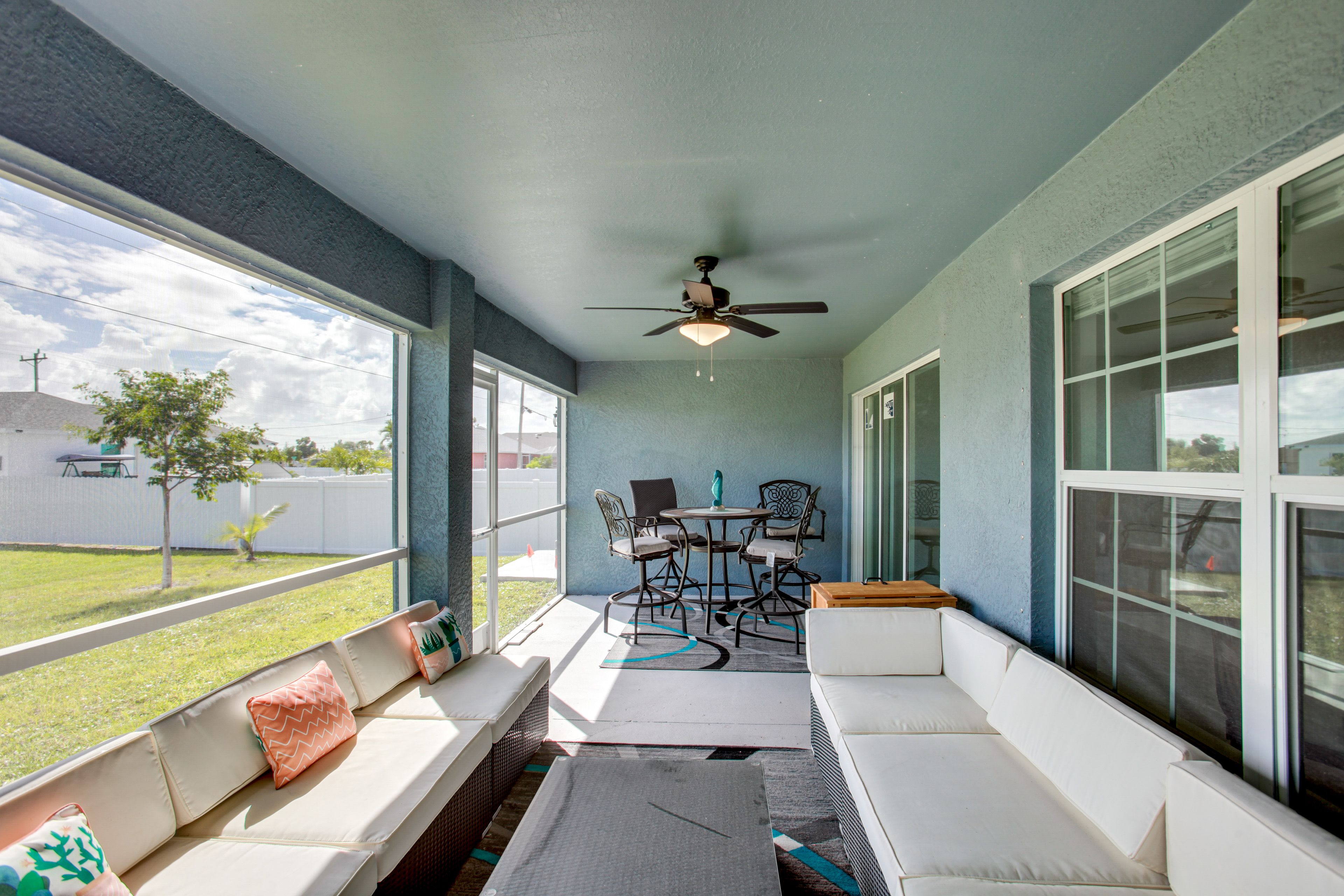 Cape Coral Vacation Rental | 4BR | 3BA | 1,700 Sq Ft | 1 Step to Enter