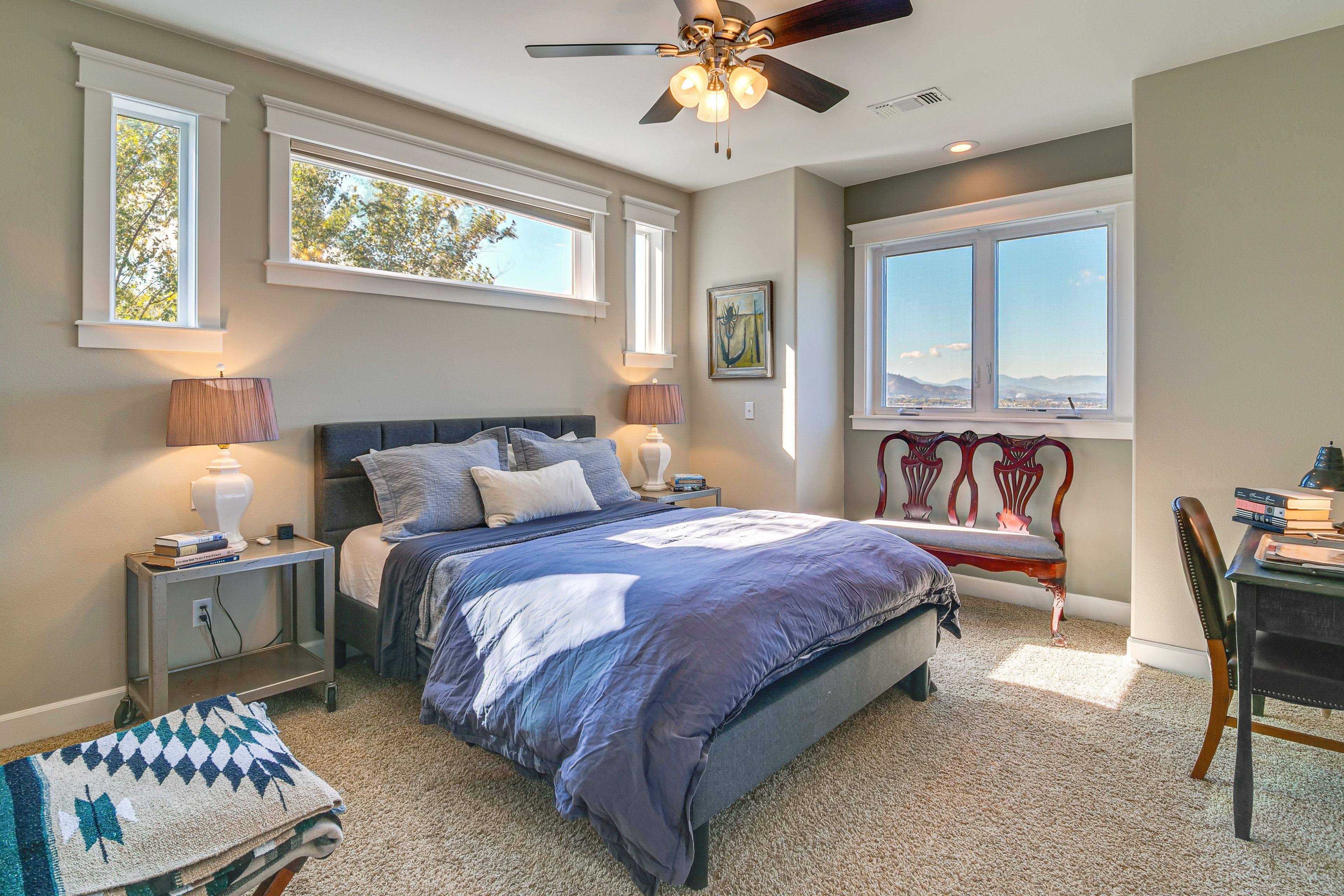 Bedroom 3 | 2nd Floor | Queen Bed | Laptop-Friendly Workspace