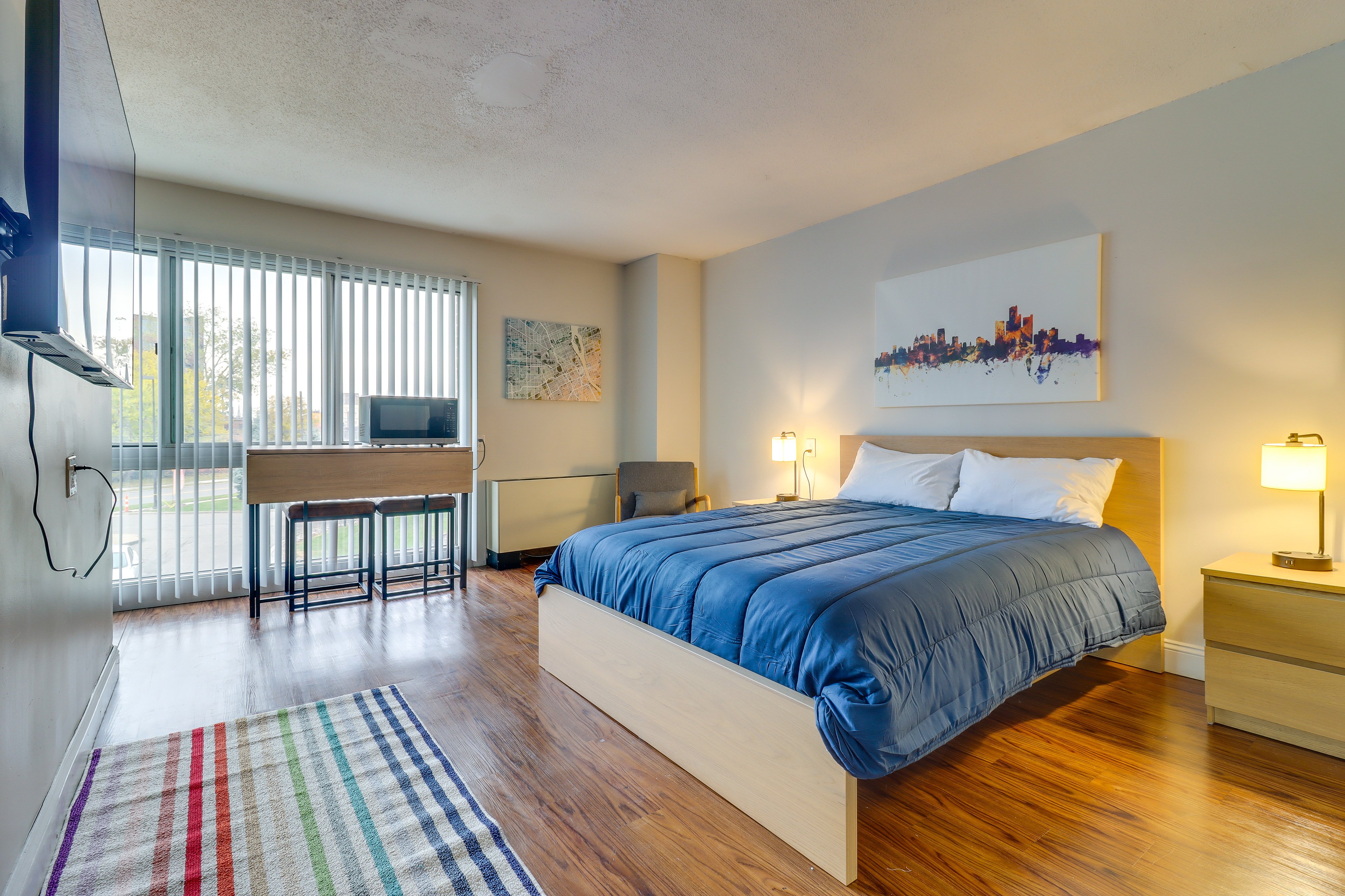 Detroit Vacation Rental | Studio | 1BA | 580 Sq Ft | Elevator Access