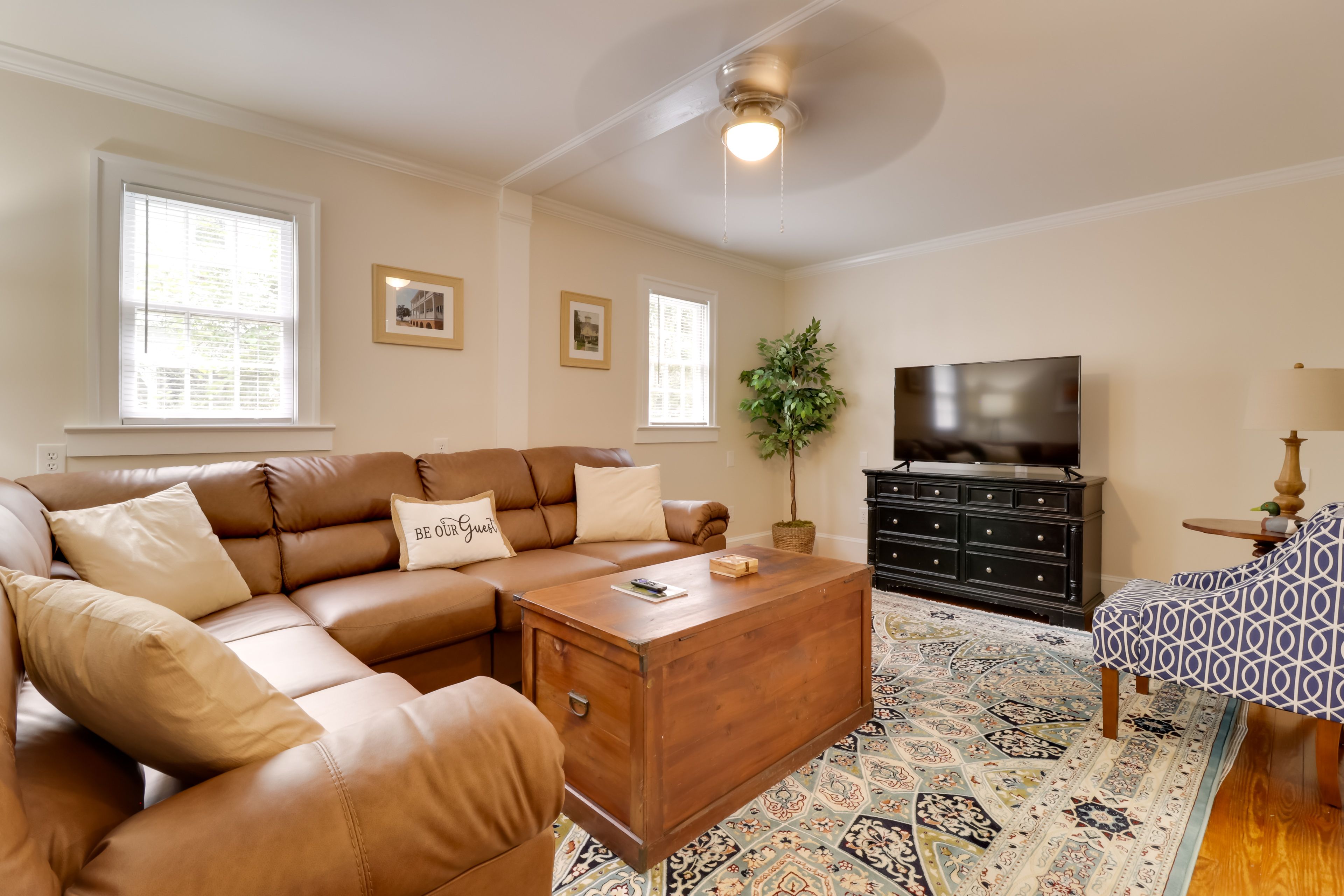 Edenton Vacation Rental | 2BR | 1.5BA | 7 Steps Required | 1,100 Sq Ft