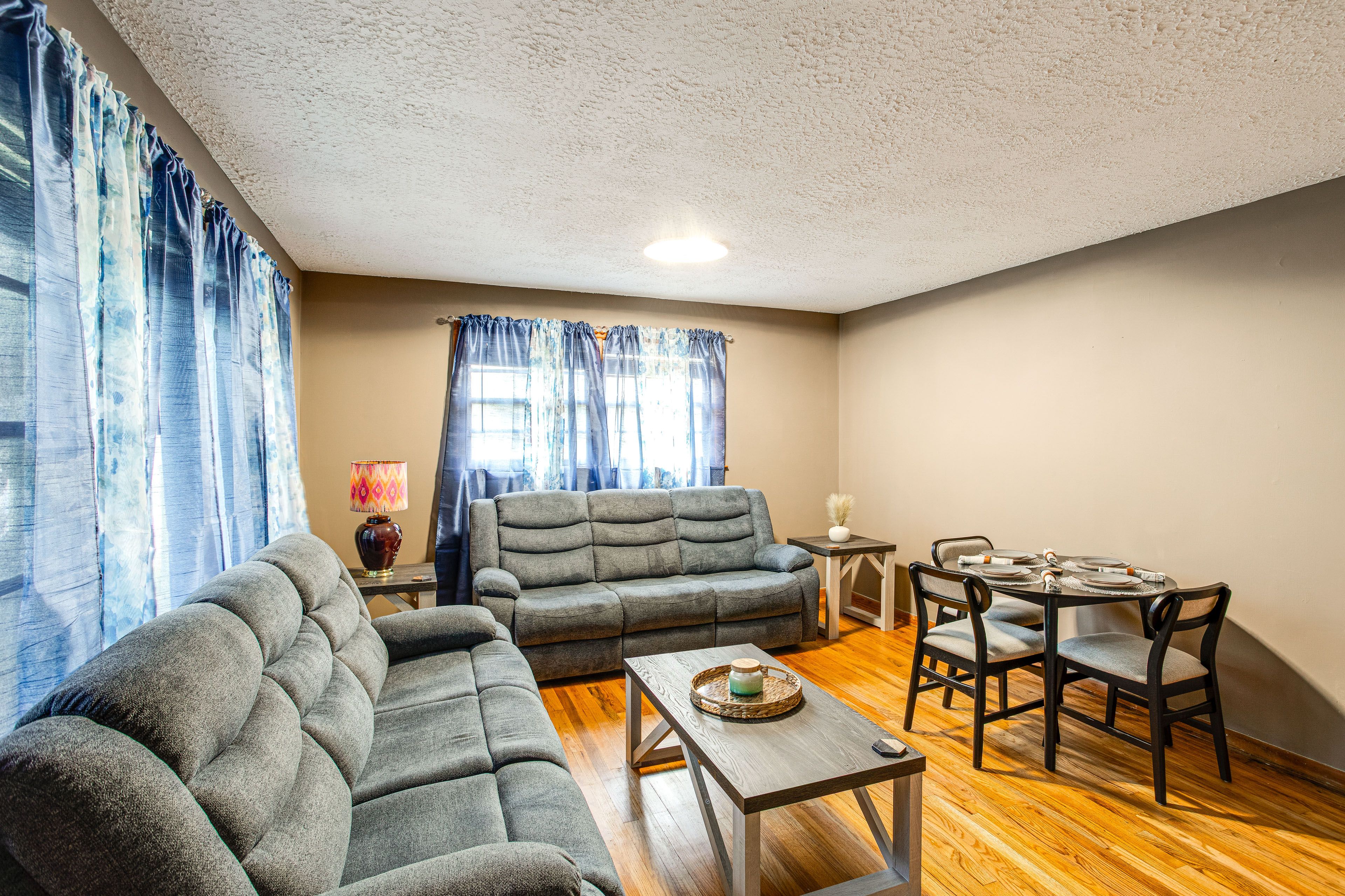 Living Room | Dining Table | Dishware & Flatware Provided