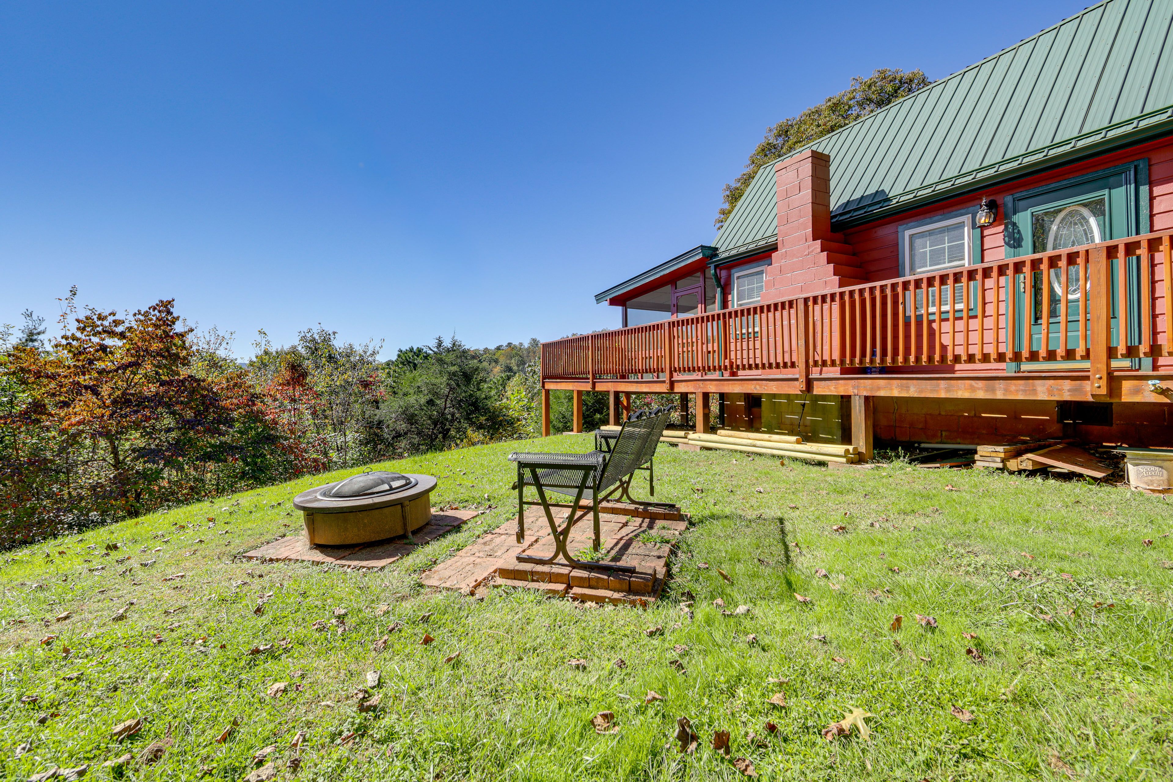 House Exterior | Wood-Burning Fire Pit | Private Yard