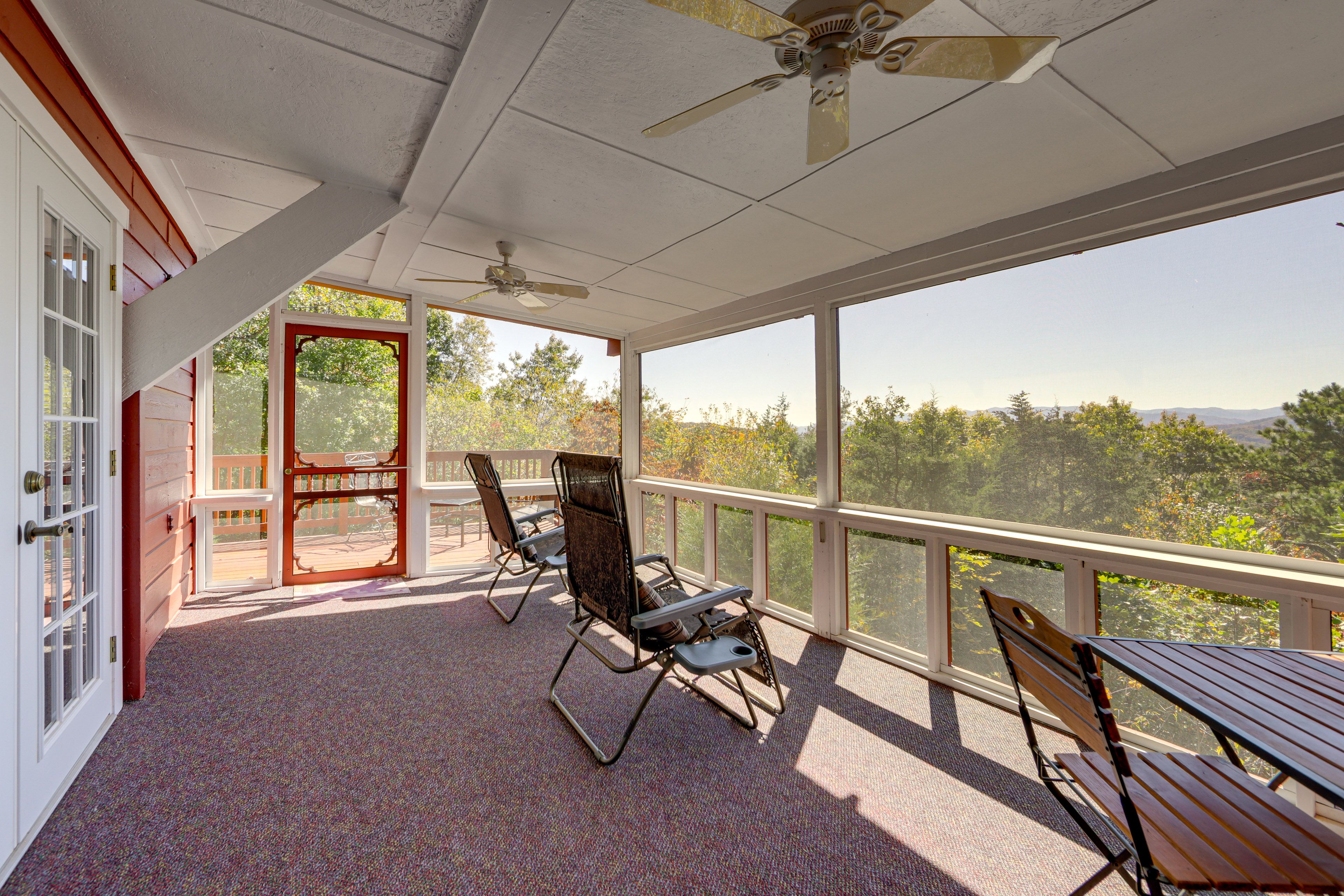 House Exterior | Screened Porch w/ Seating | Dining Area