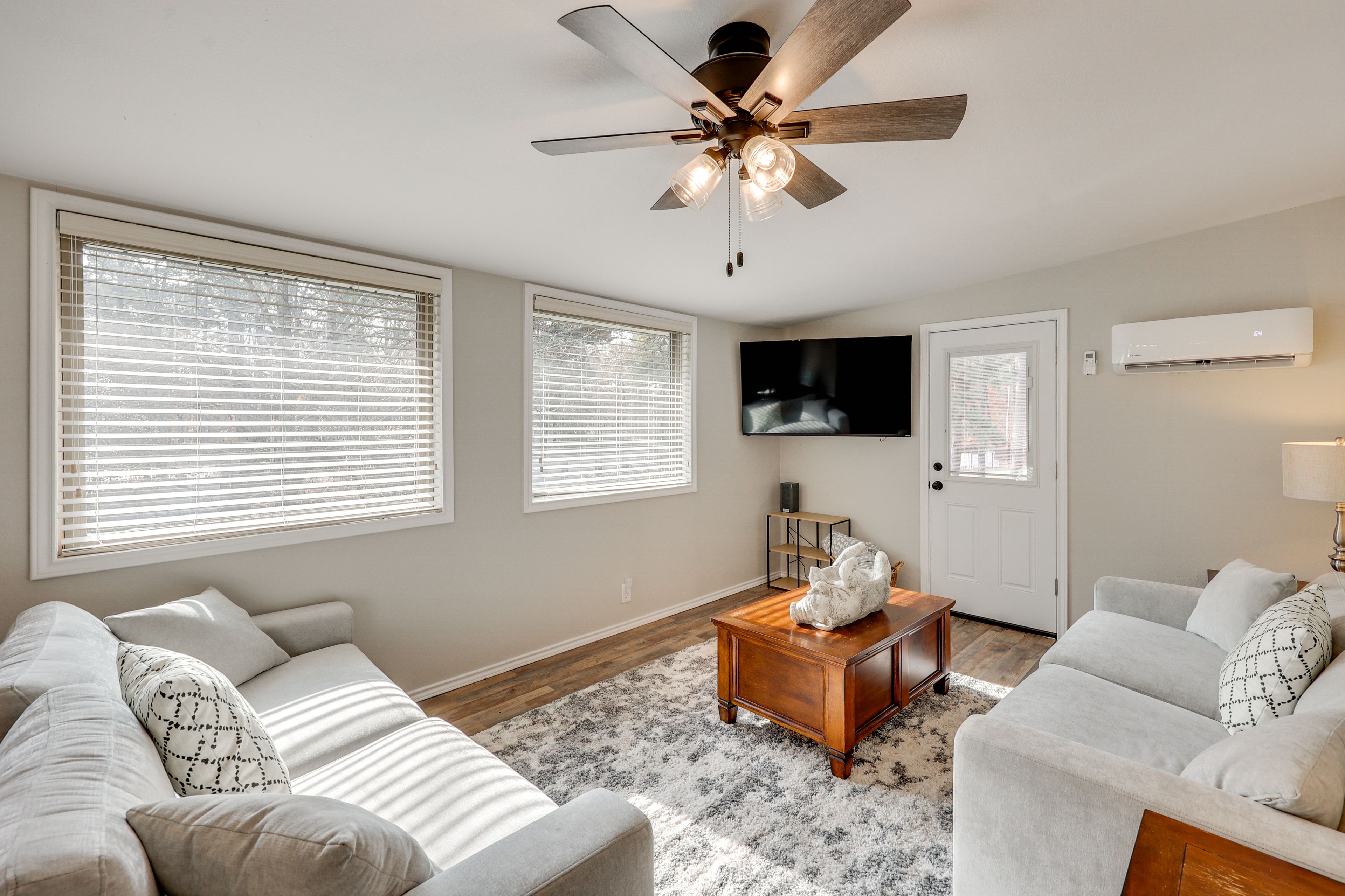 Living Room | Futon | Central Heating & A/C | Mini-Split A/C Unit