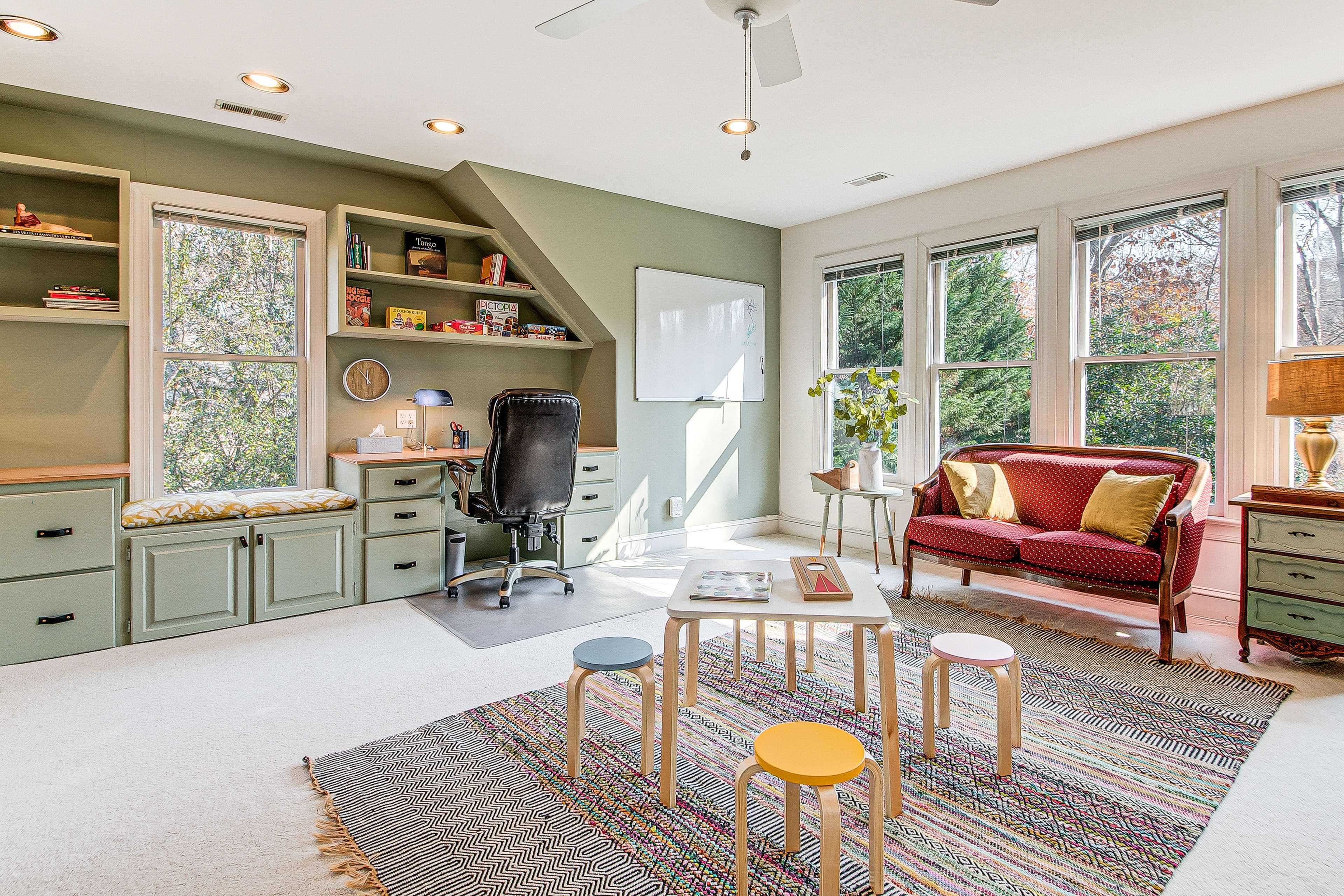 Office | 2nd Floor | Twin XL Bed | Laptop-Friendly Workspace