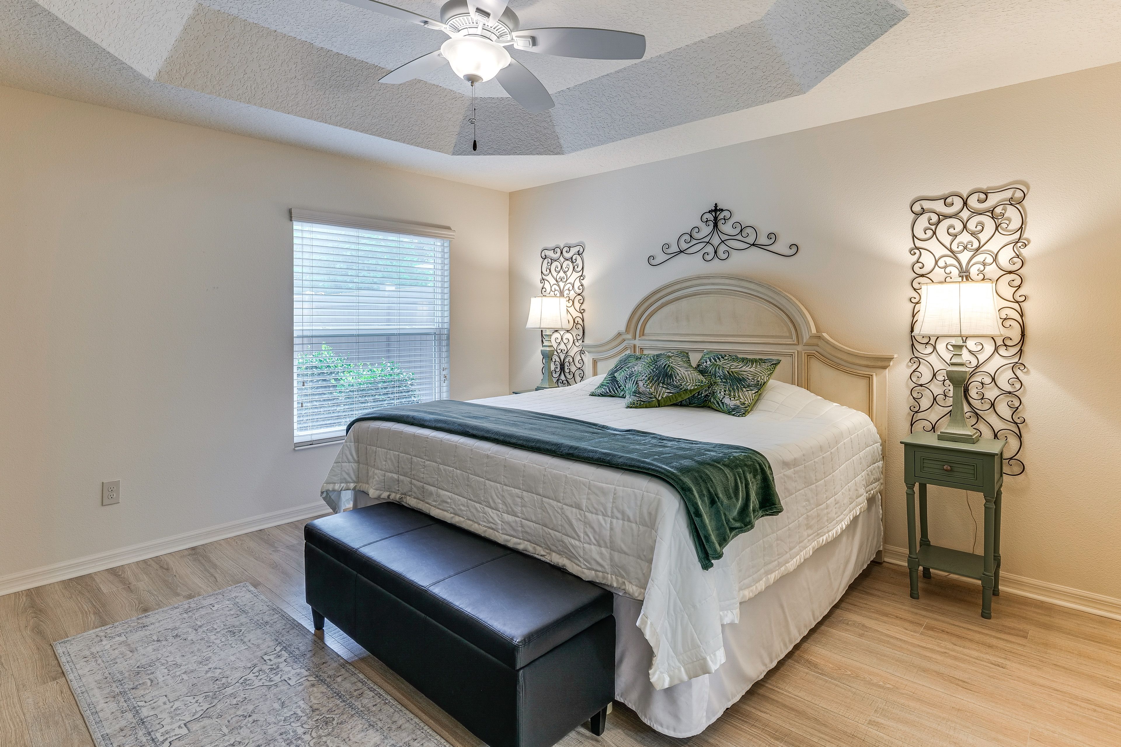 Bedroom 1 | King Bed | Linens Provided | Smart TV