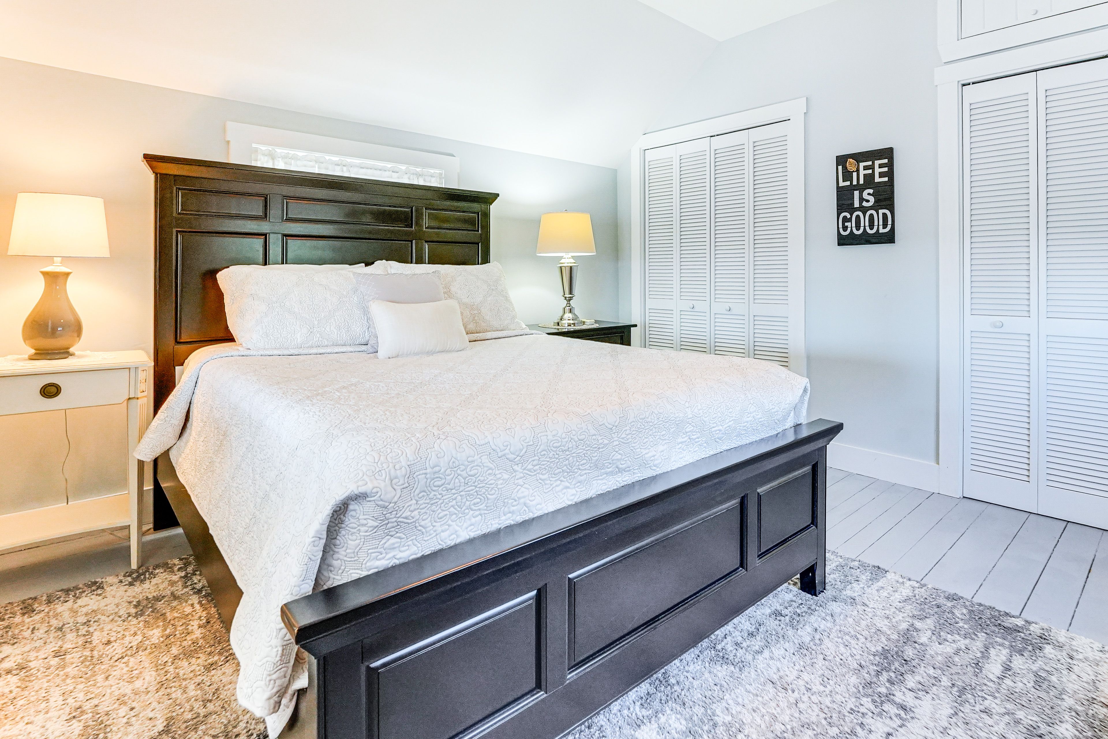 Bedroom 1 | Queen Bed | Linens Provided | Desk Workspace | 2nd Floor