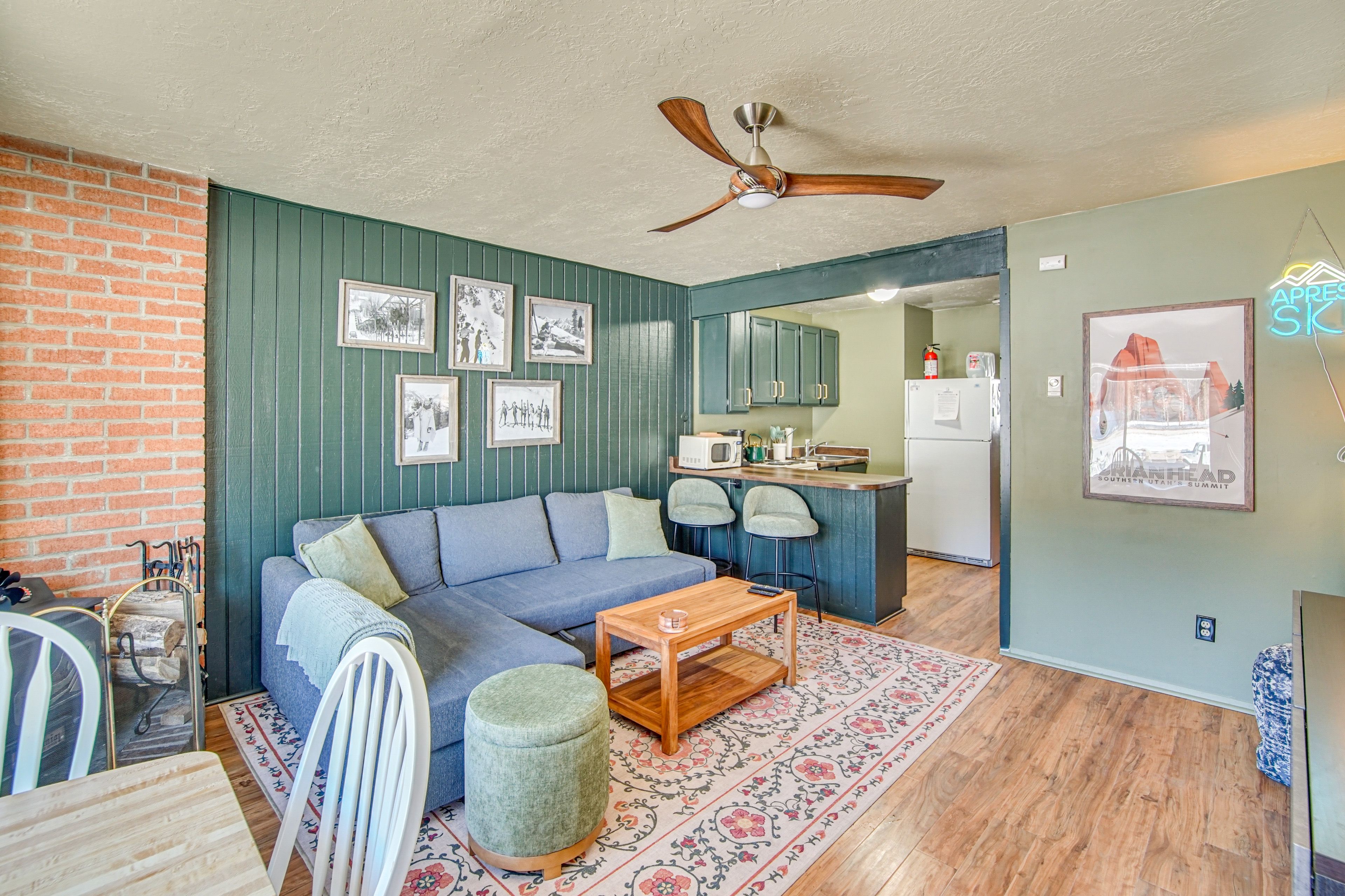 Brian Head Vacation Rental | 1BR | 1BA | 429 Sq Ft | 5 Steps to Enter