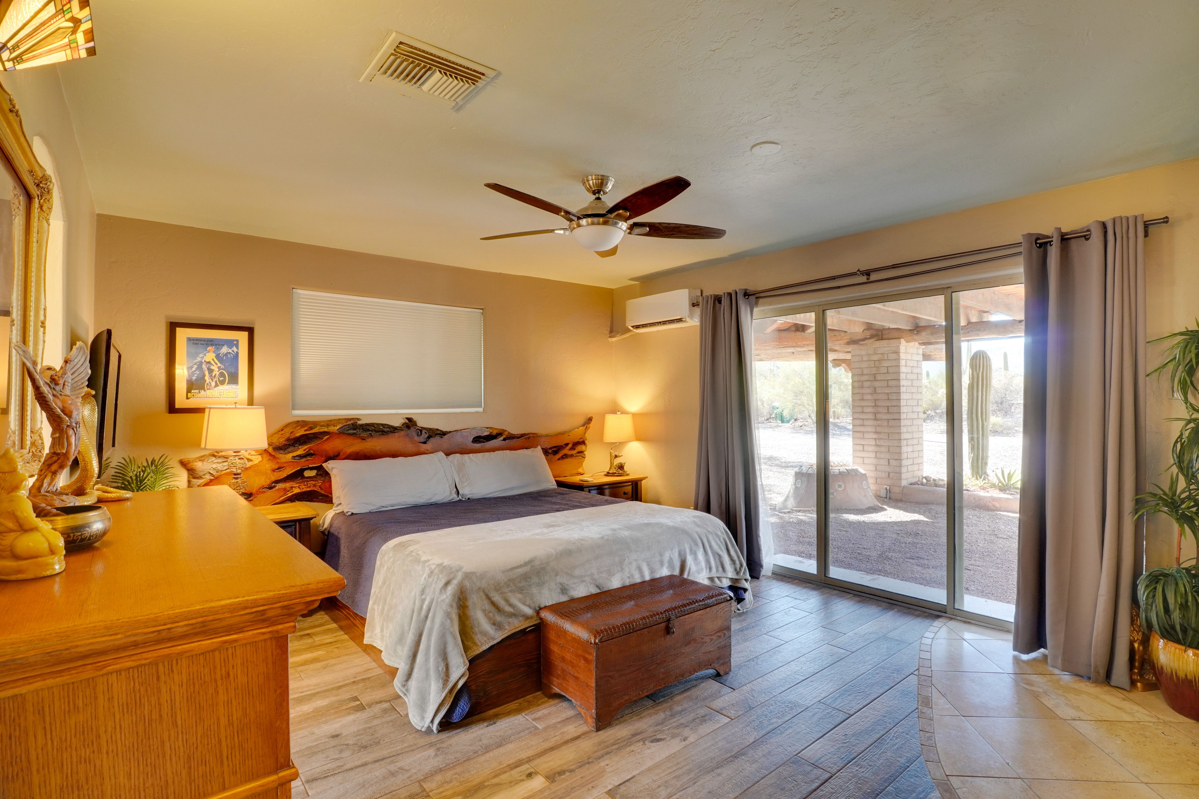 Bedroom 2 (Suite) | King Bed | Smart TV | Electric Fireplace | Lower Level