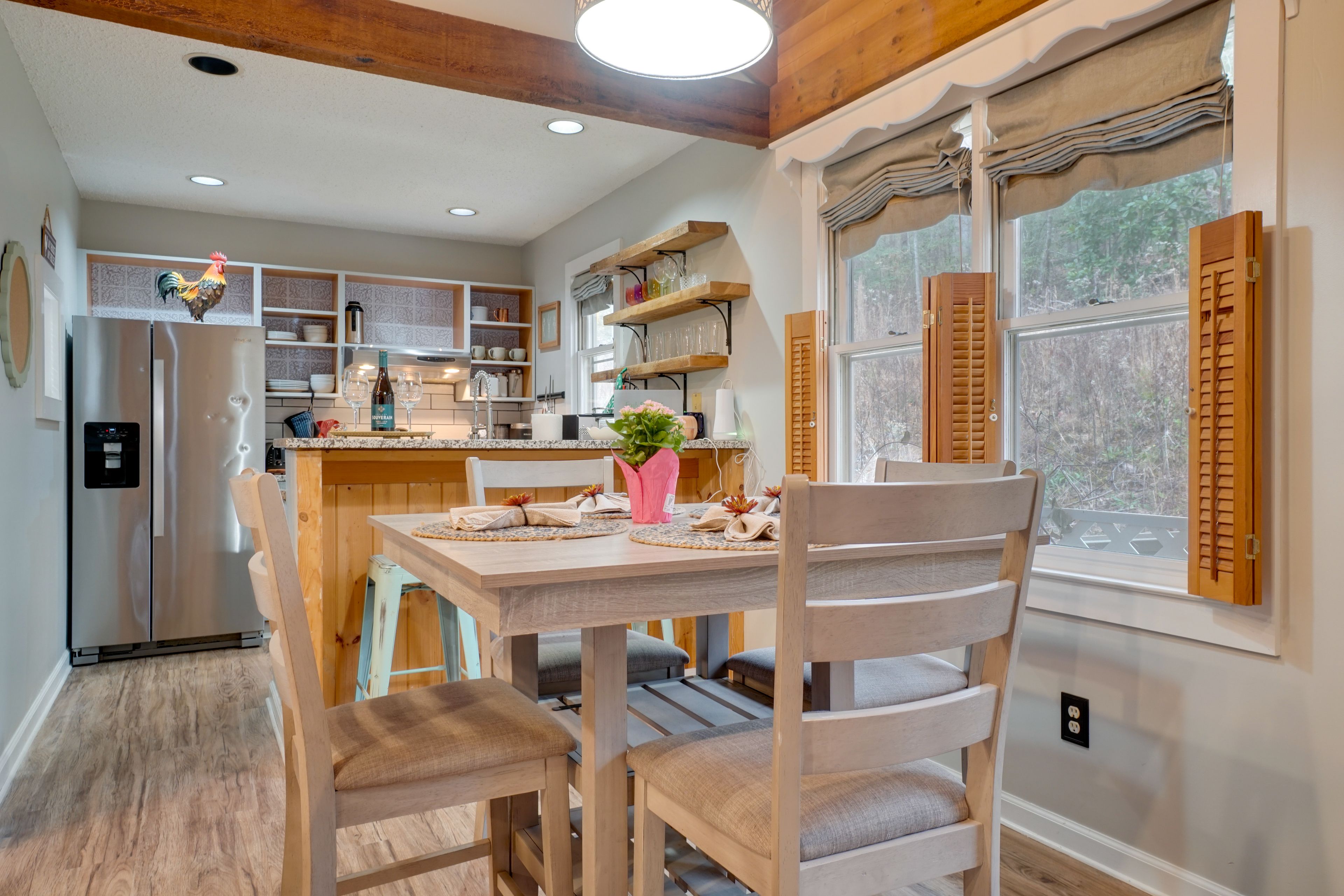 Dining & Kitchen Area | Keurig Coffee Maker (Starter Pods Provided)