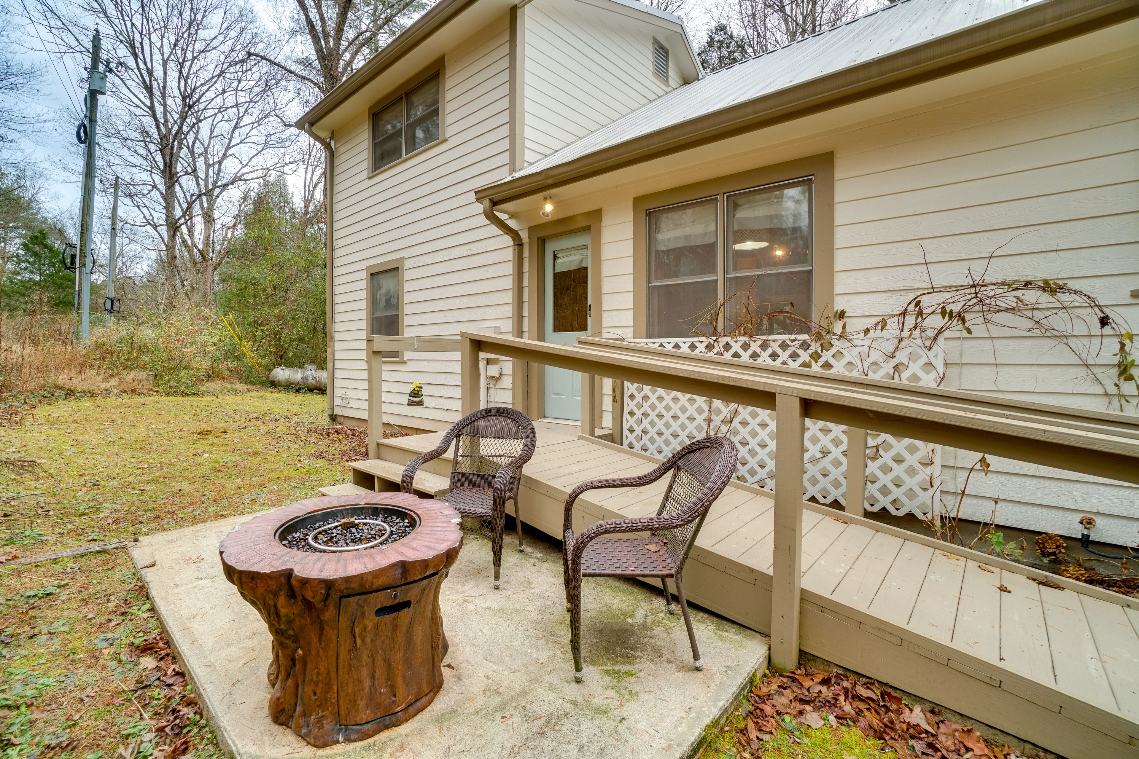 Propane Fire Pit Area