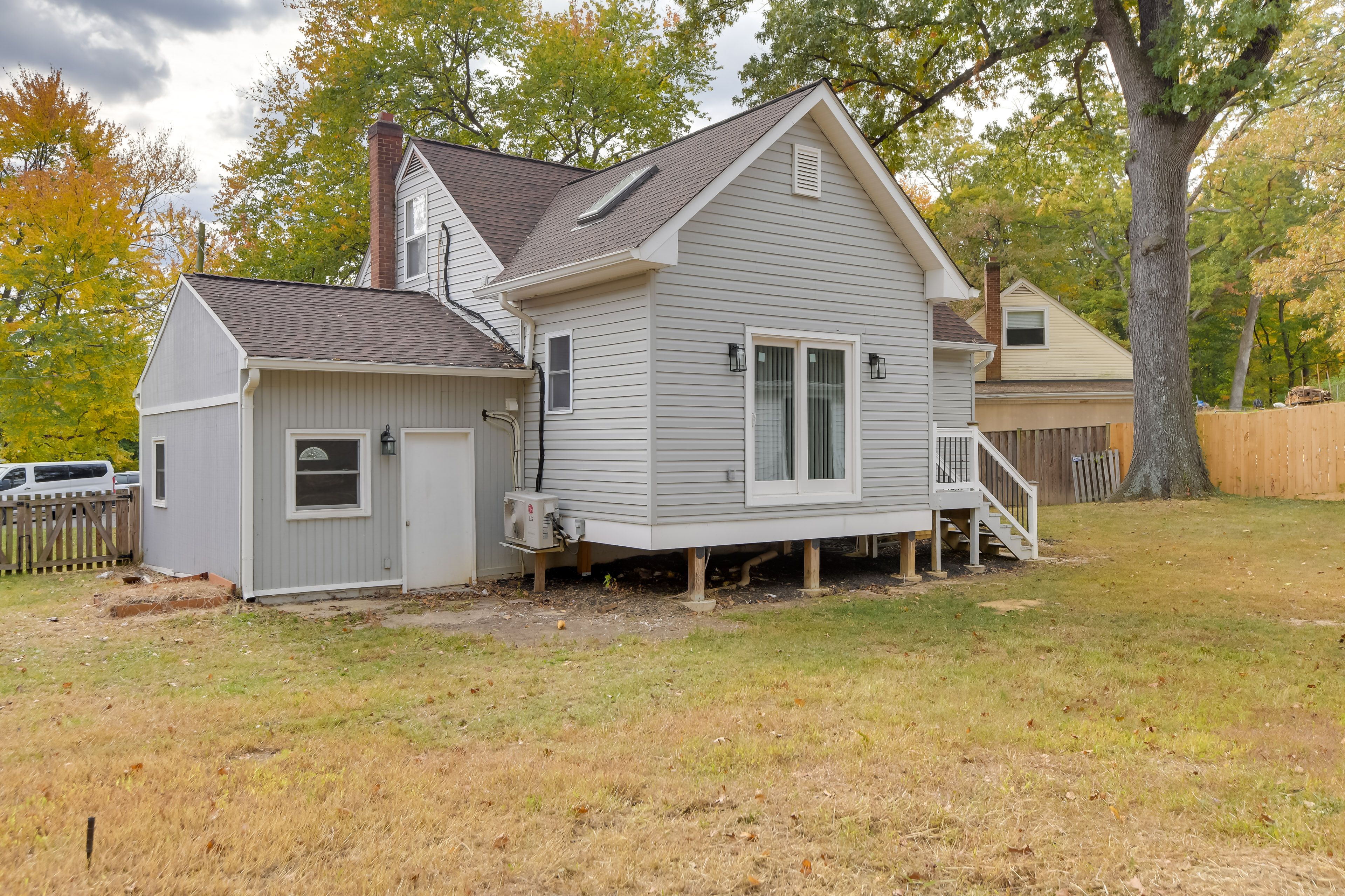 Duplex Exterior | Shared Backyard