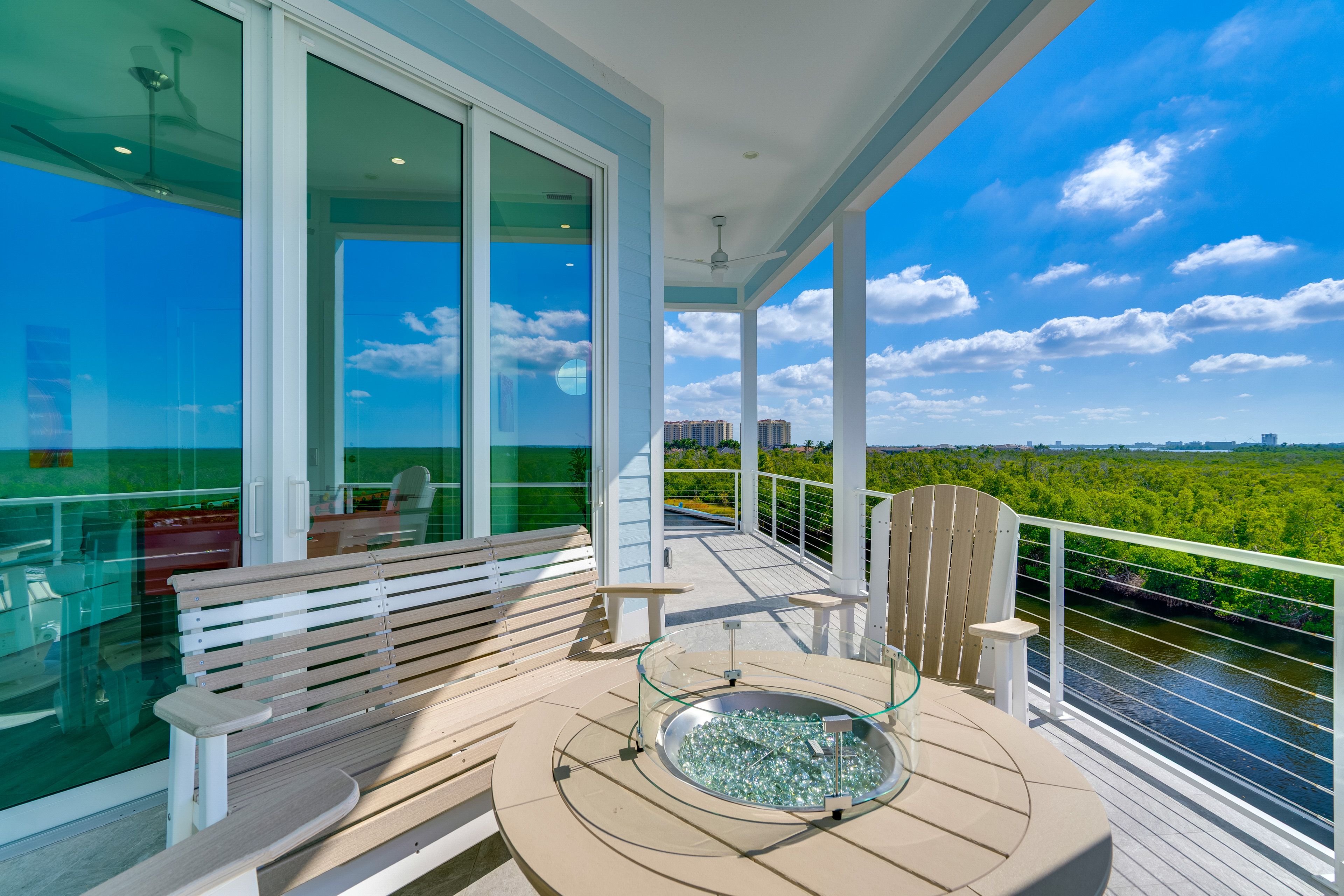 3rd-Floor Deck | Fire Pit Table