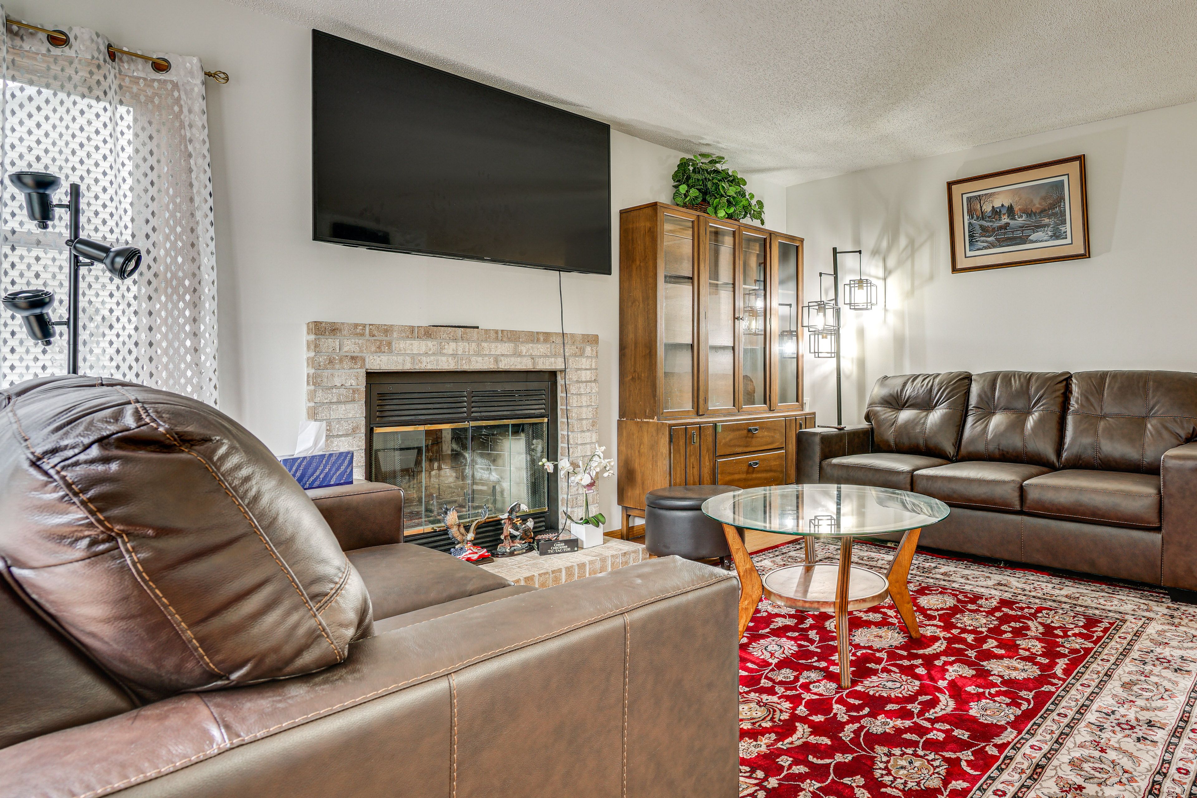 Back Living Area | TV | Fireplace | 1st Floor