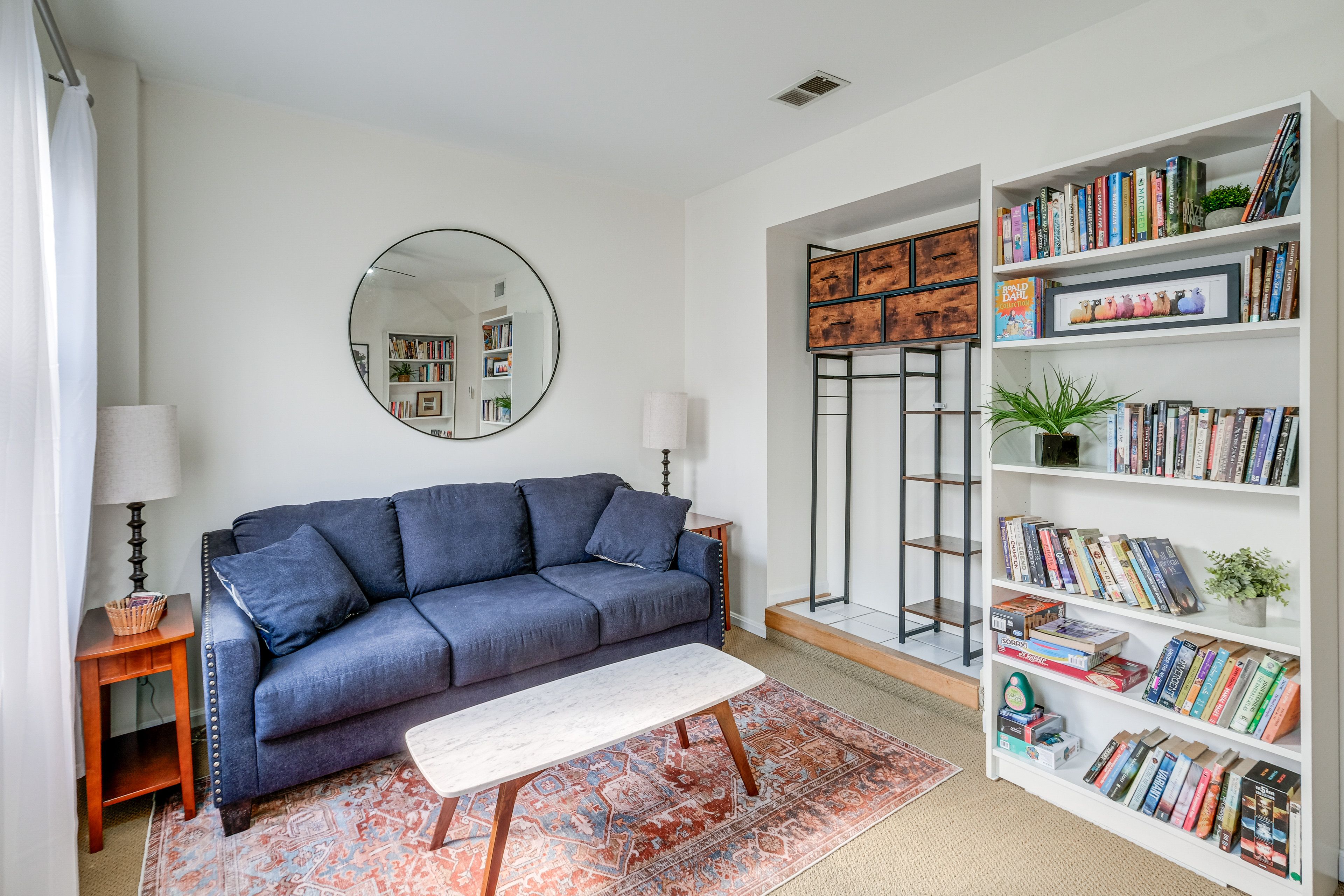 Library | Queen Sleeper Sofa | Books | Board Games | 1st Floor