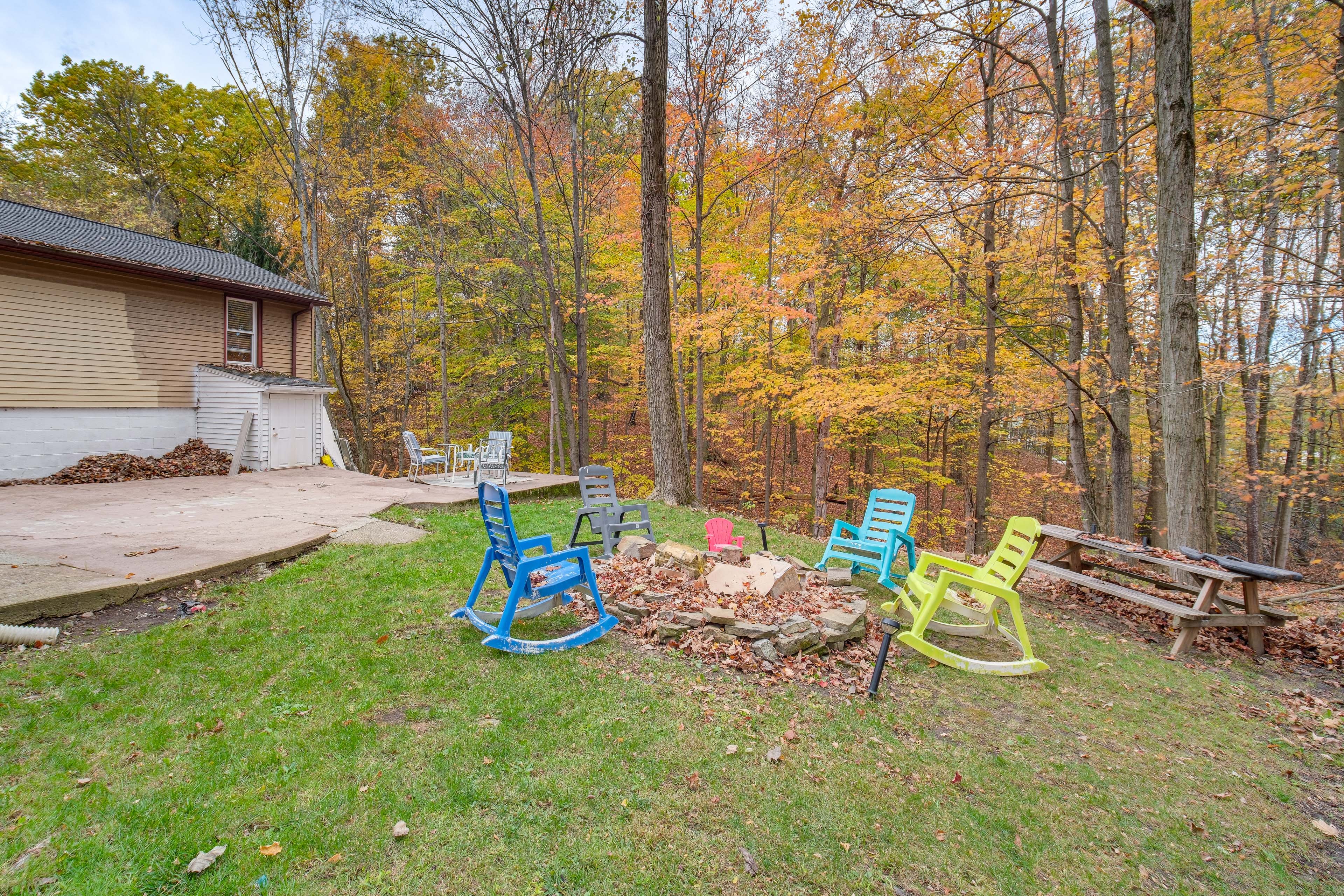Fire Pit Area | Private Backyard