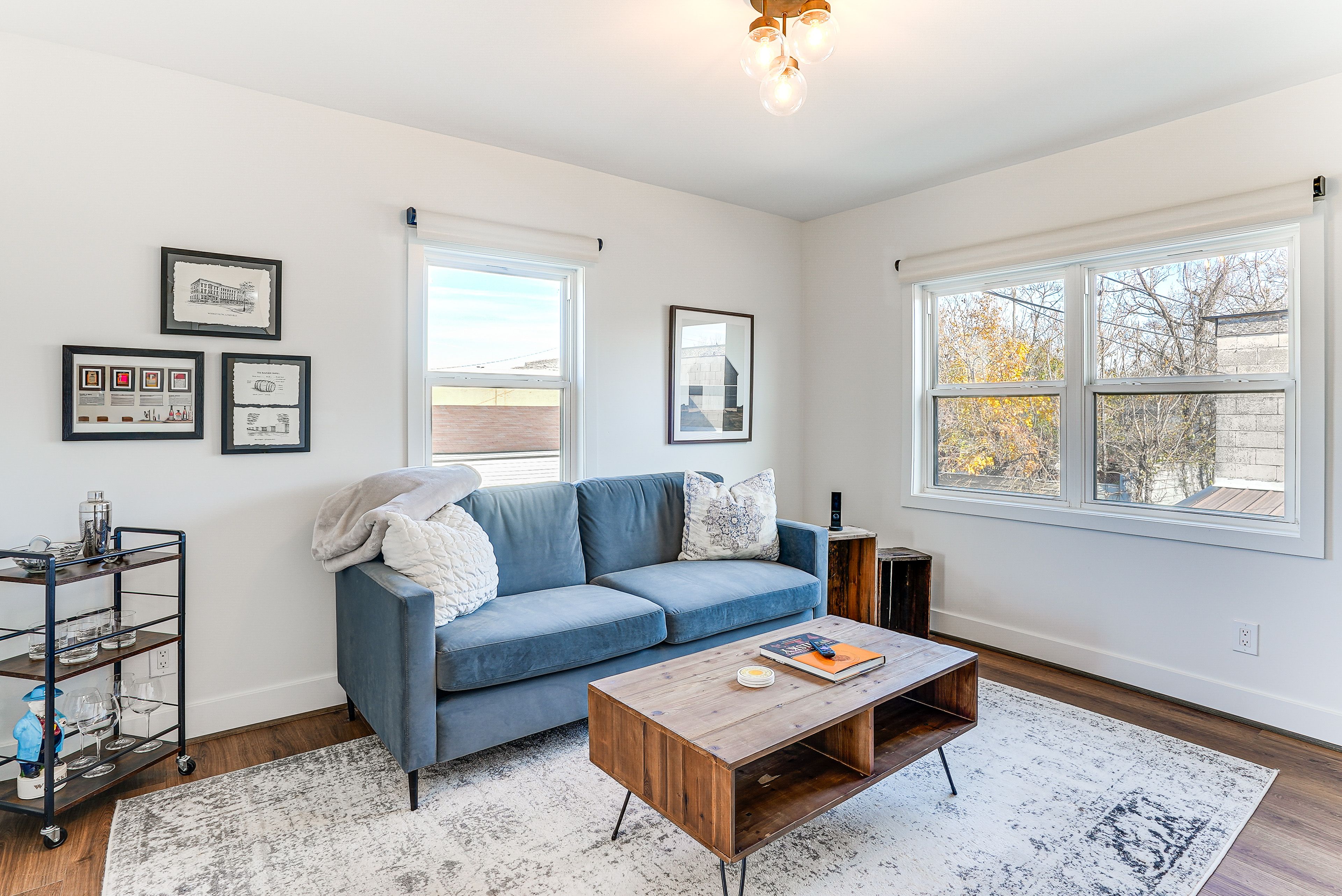 Living Room | Smart TV | Bar Cart | Single-Story Unit