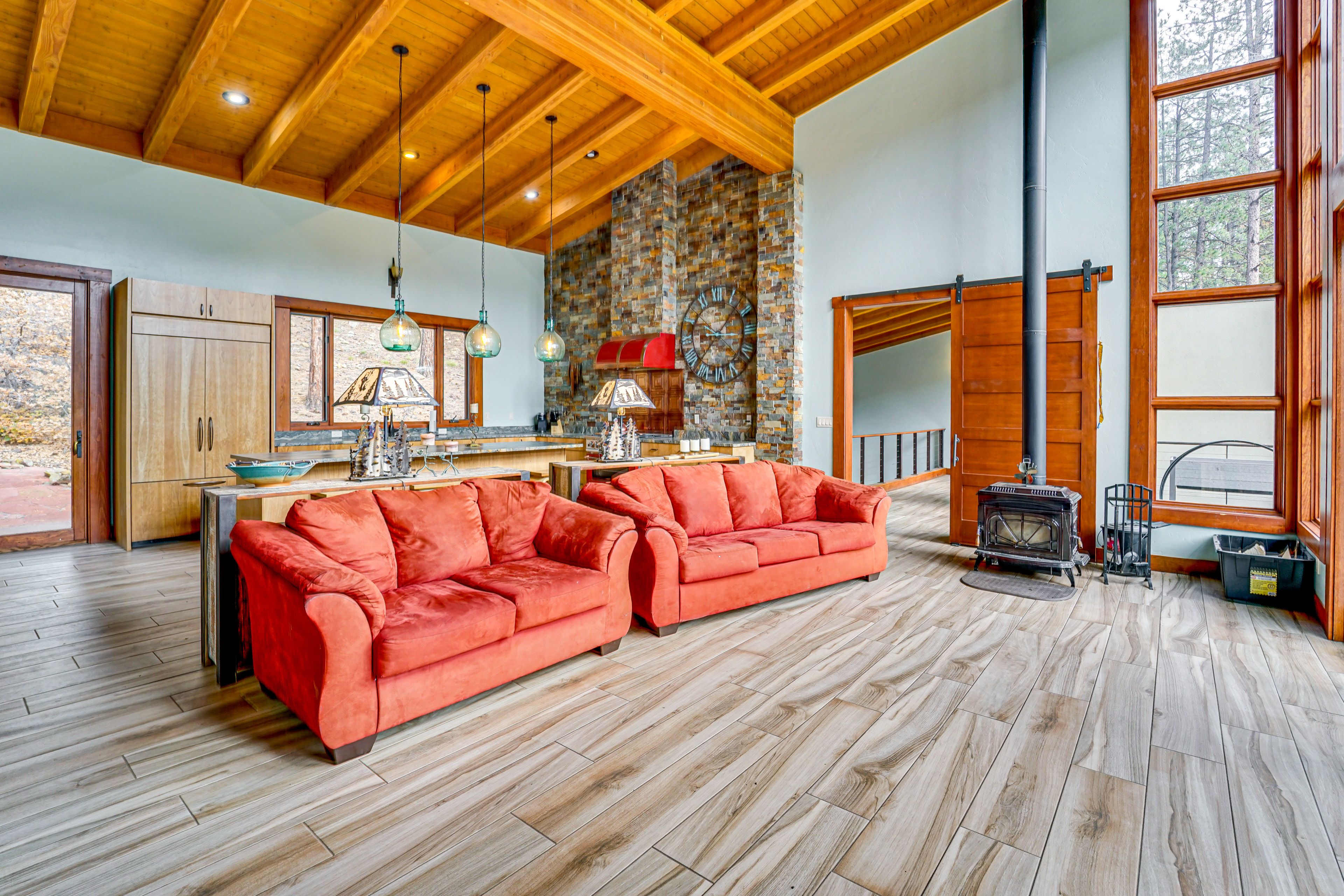 Living Room | Wood-Burning Stove | 2nd Floor