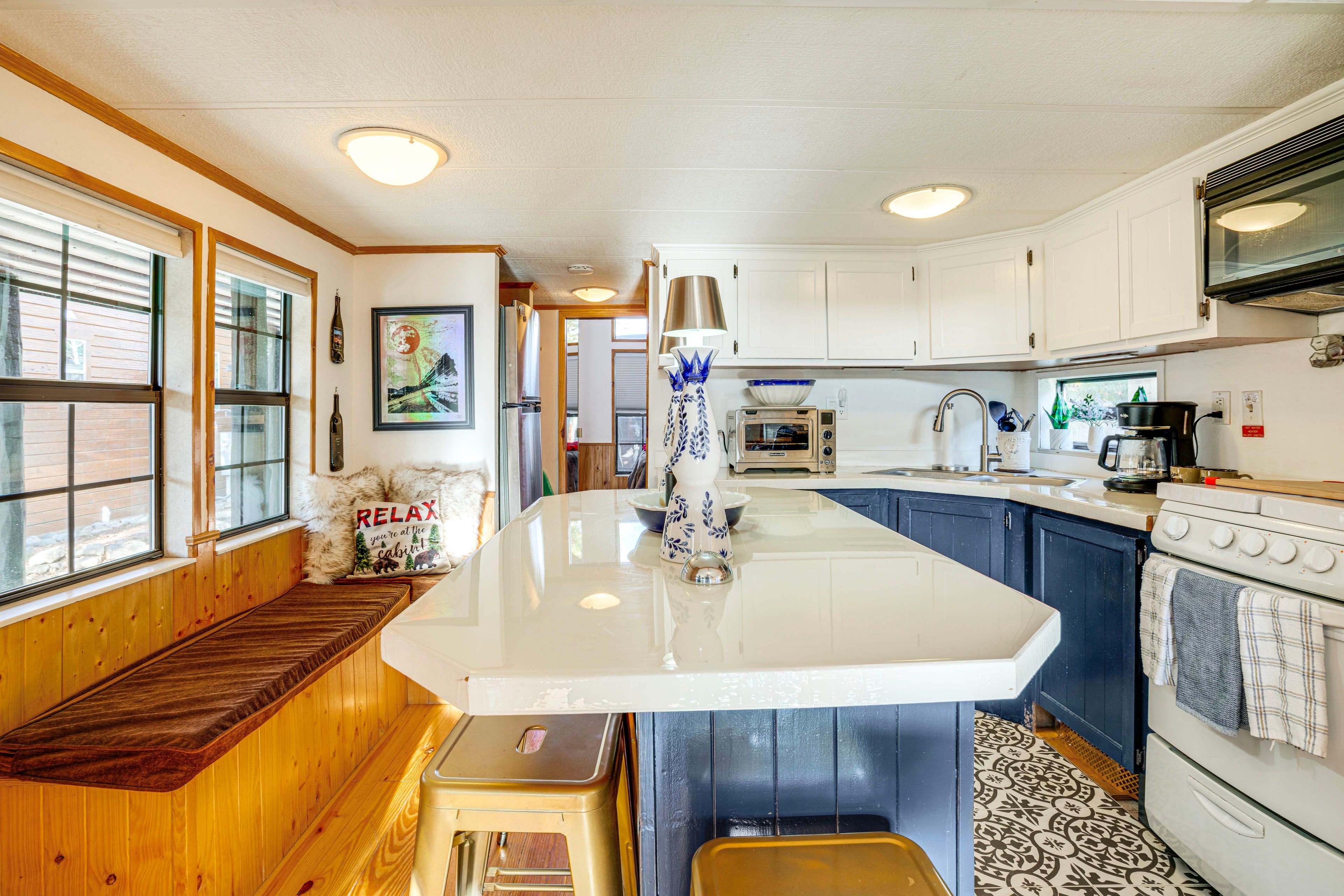 Island w/ Bar Seating | Window Seat | Dishware & Flatware | 1st Level