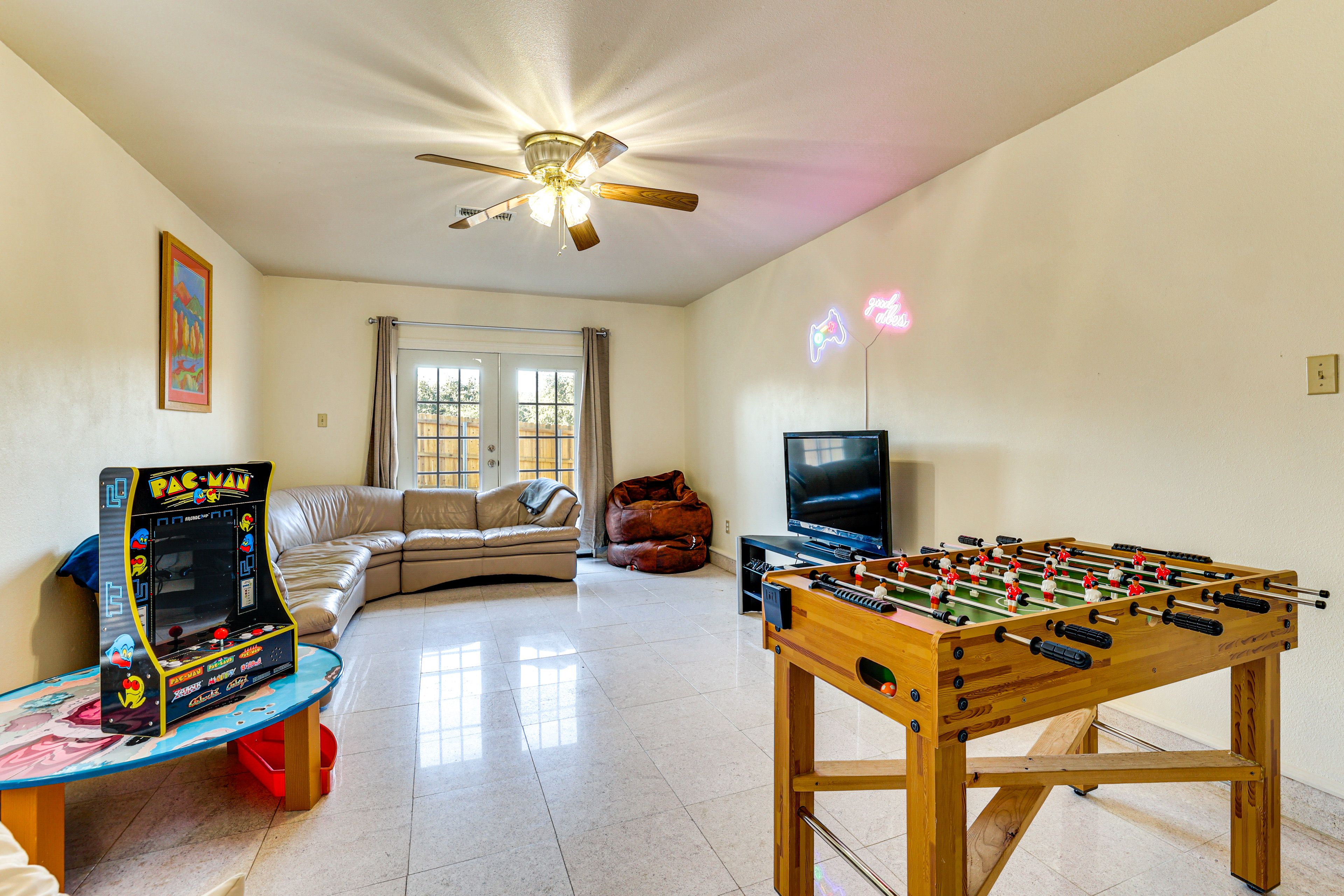 Game Room | Foosball Table | Mini Arcade Machine | Video Game Console