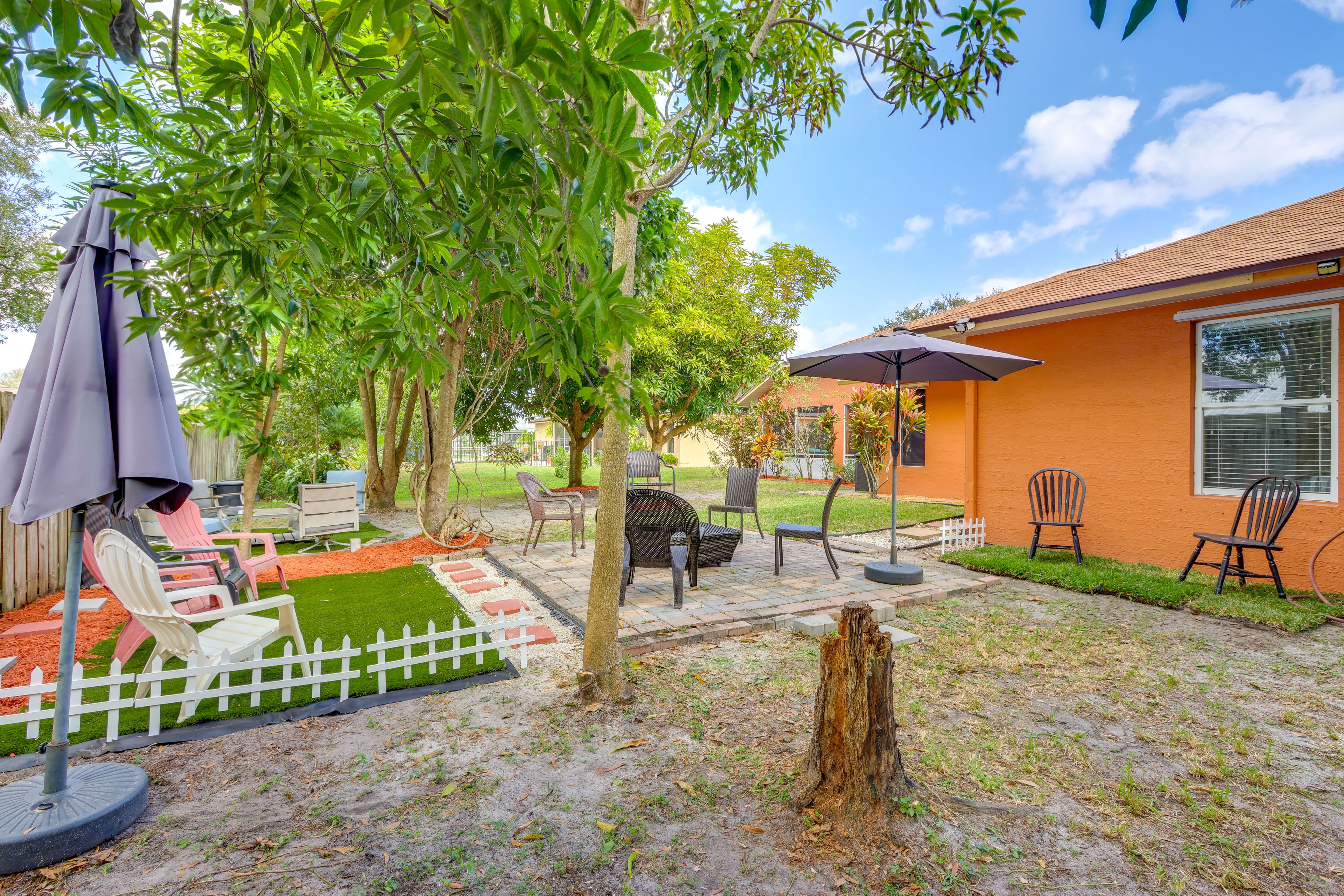 Fully Fenced Backyard | Fruit Trees