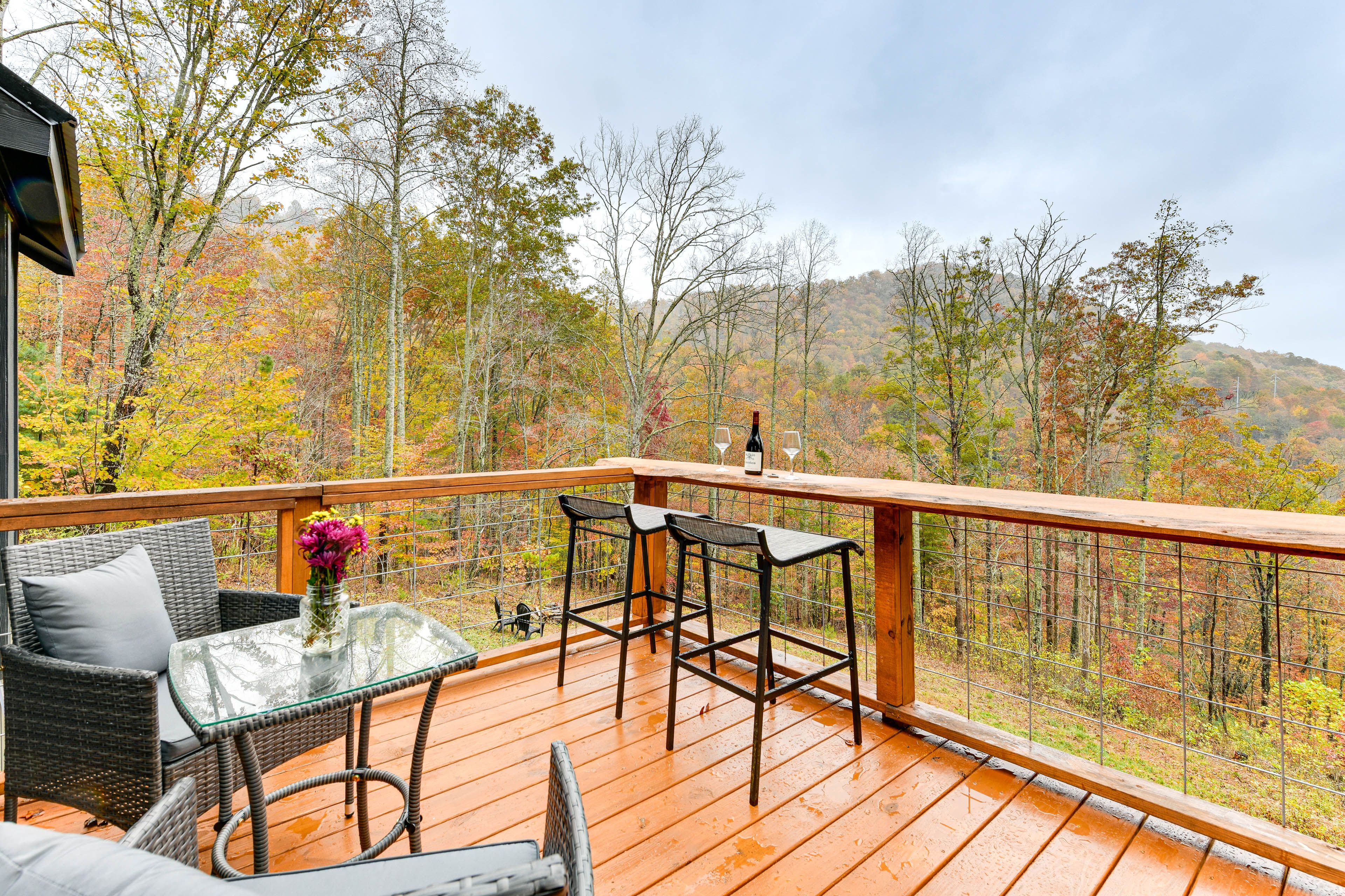 Private Deck | Seating | Mountain Views