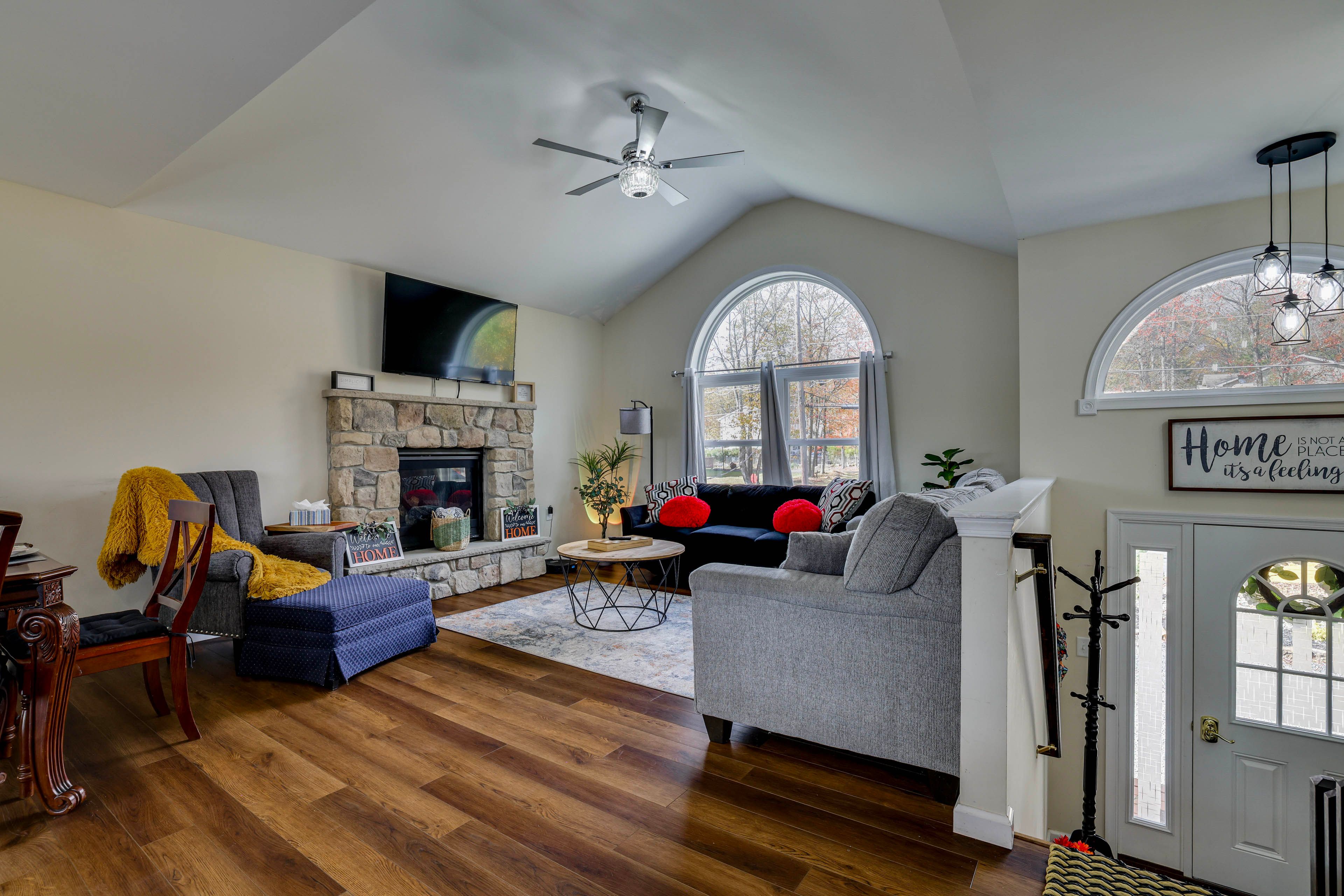 Living Room | Main Level | Stairs to Access