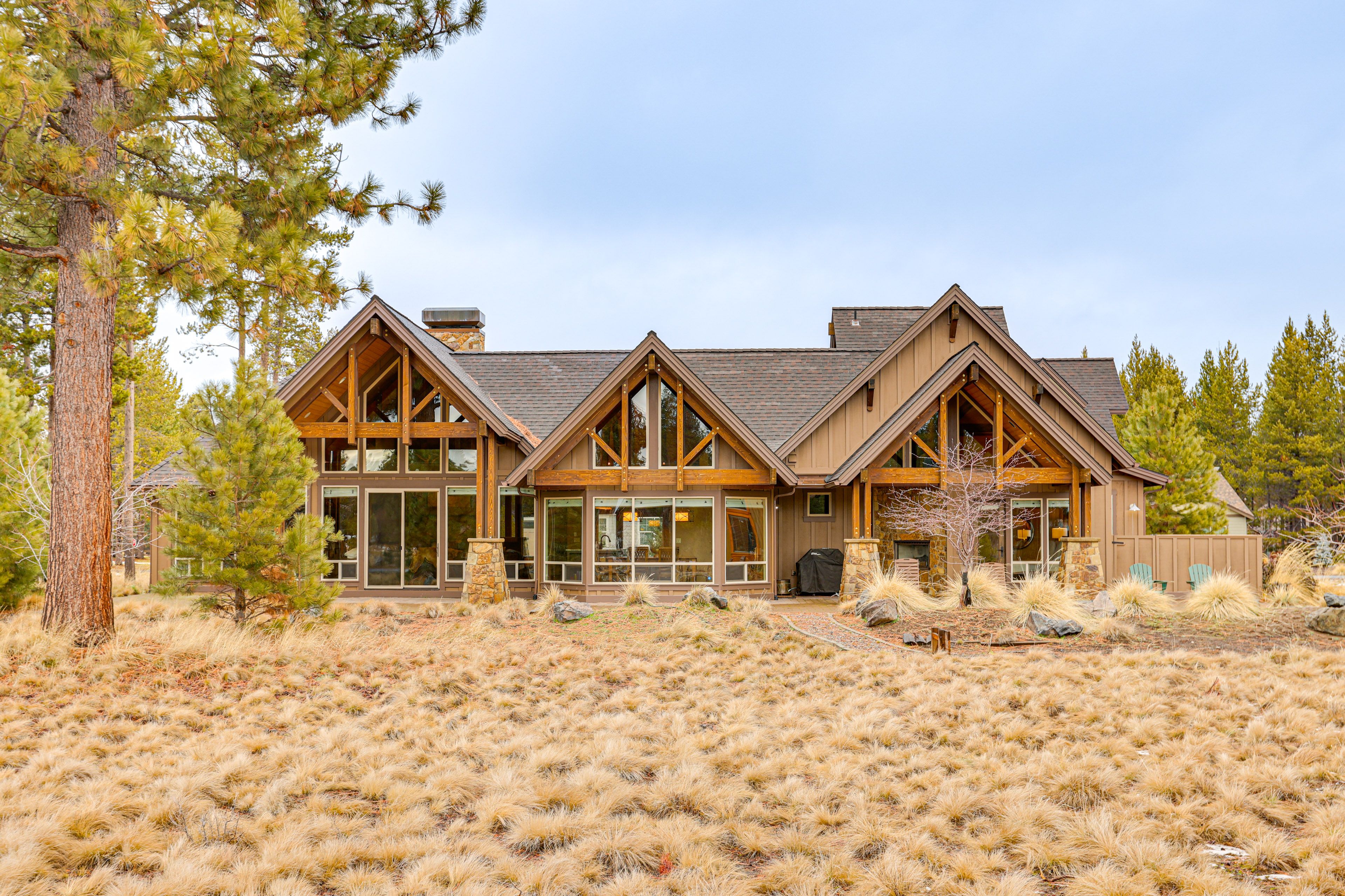 Back Exterior | Patio | Grill | Fireplace