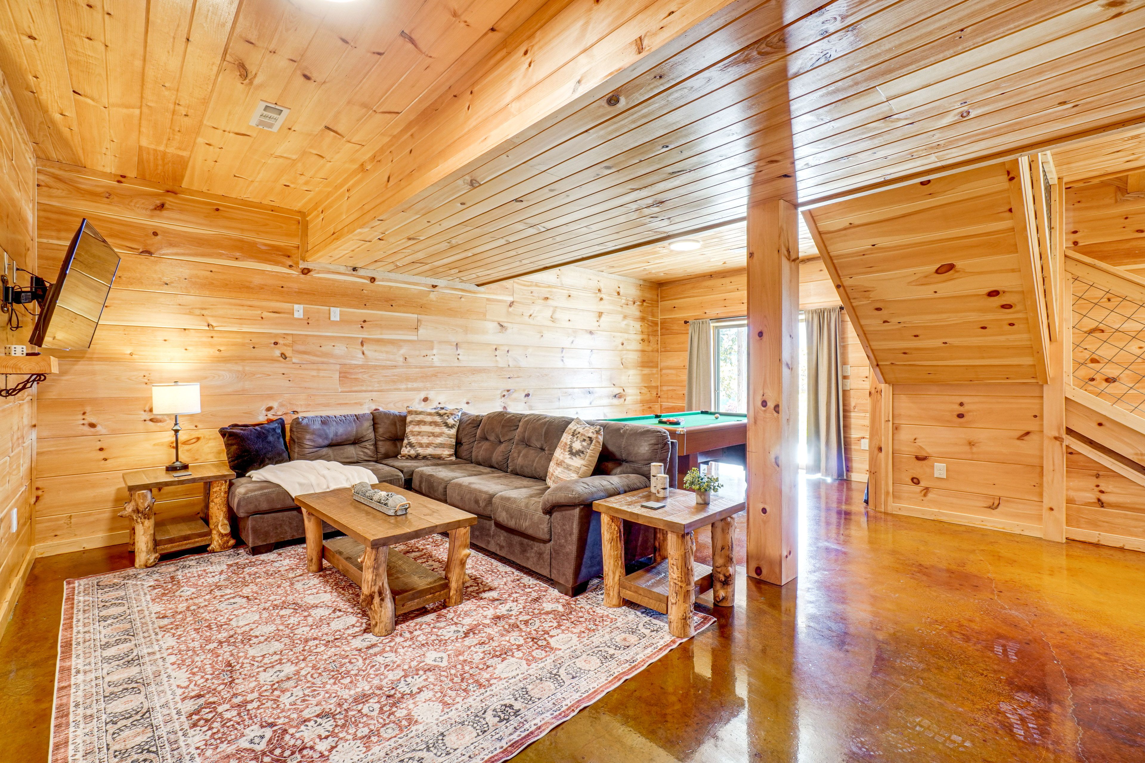 Game Room | Lower Level | Pool Table | Arcade Console | Board Games | Smart TV