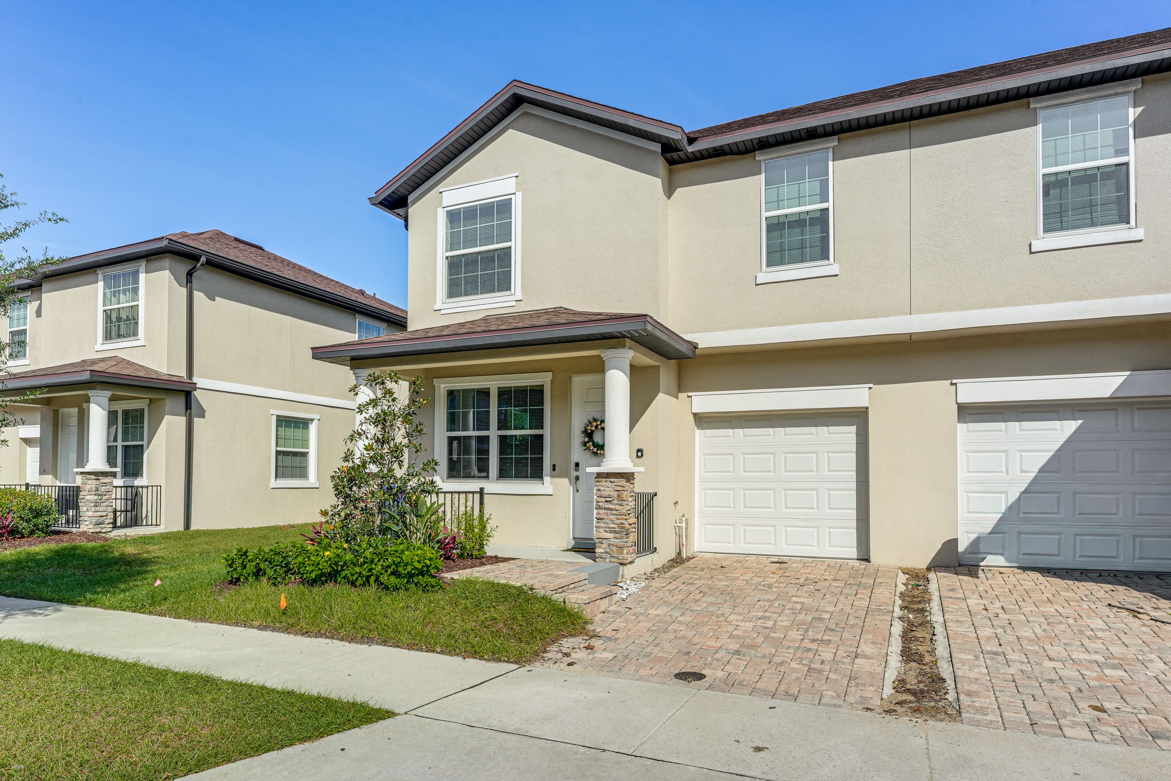 Exterior | 2-Story Townhome | Shared Yard