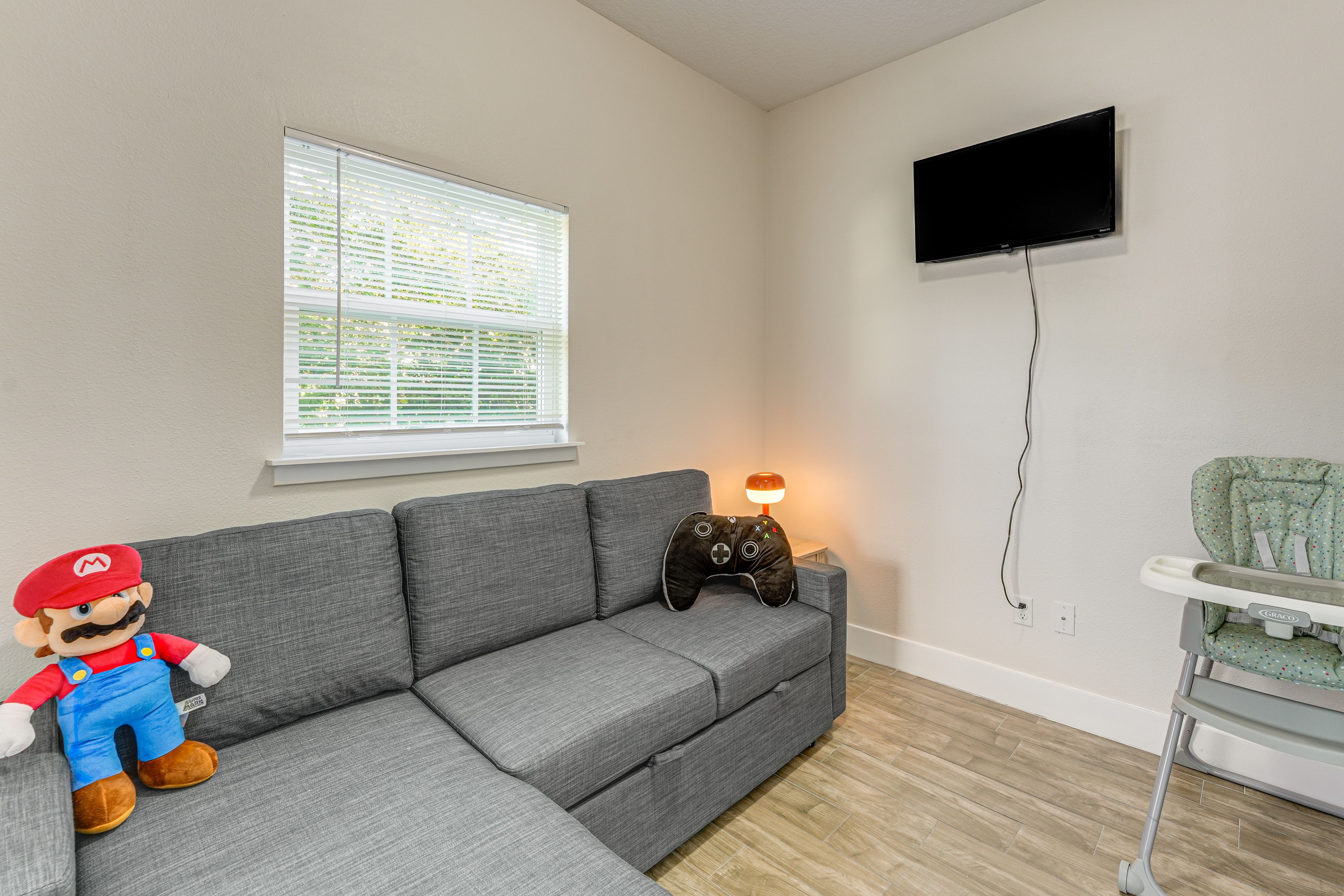 Playroom | Full Sleeper Sofa | Kids' Toys | 1st Floor