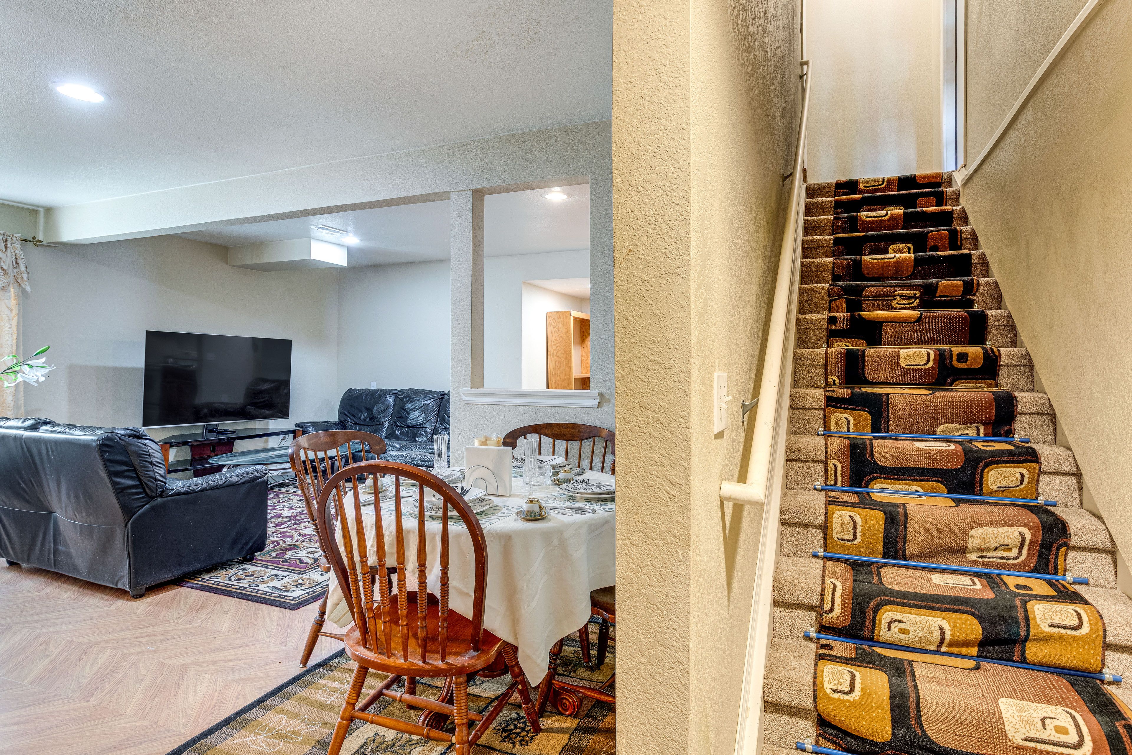 Dining Area | Stairs to Unit