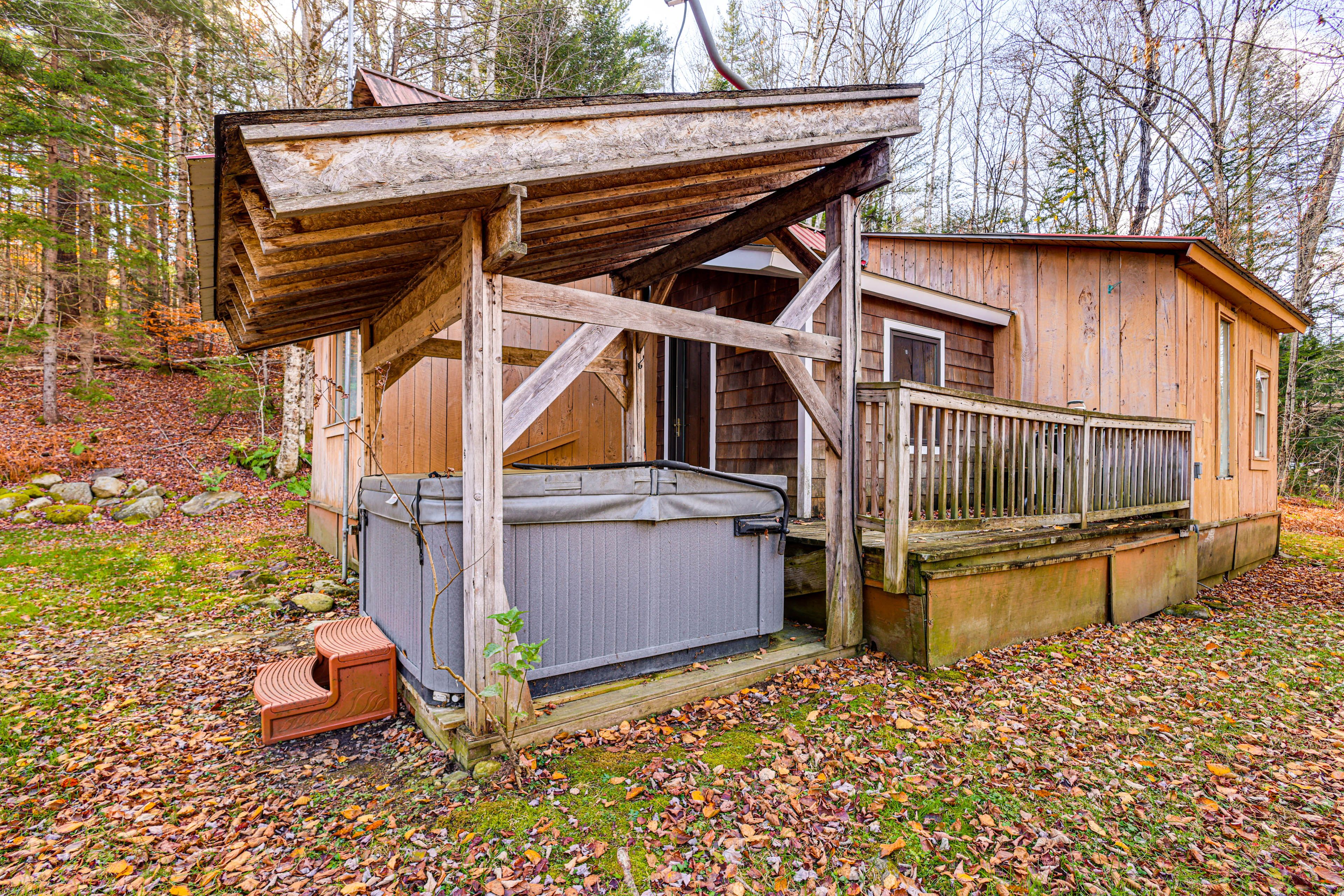 Property Exterior | Covered Hot Tub | Private Yard (Unfenced)