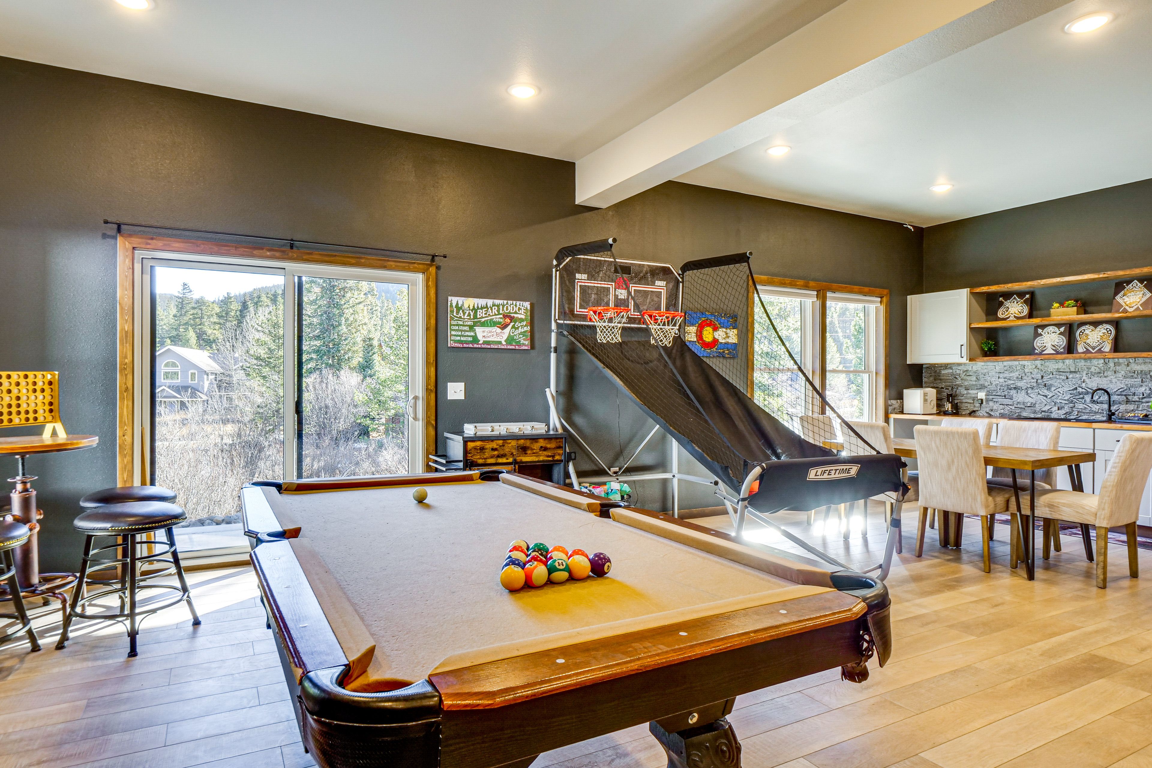 Game Room | Pool Table | Basketball Game | Basement