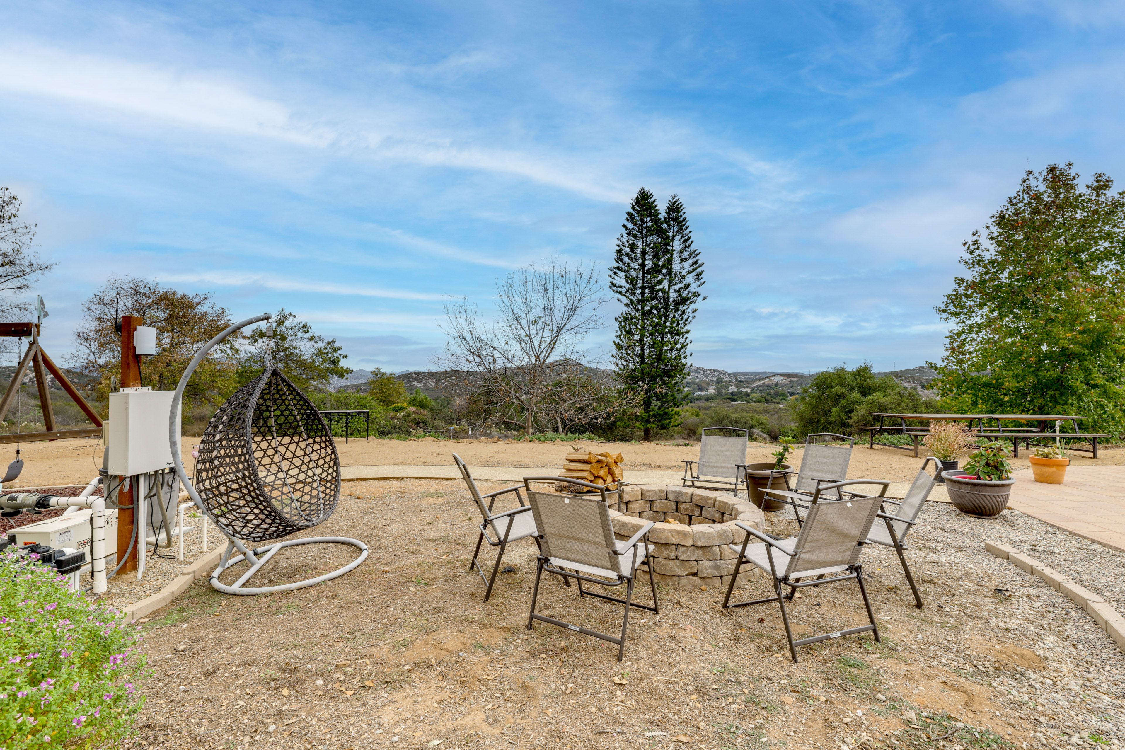 Wood-Burning Fire Pit (Wood Provided)