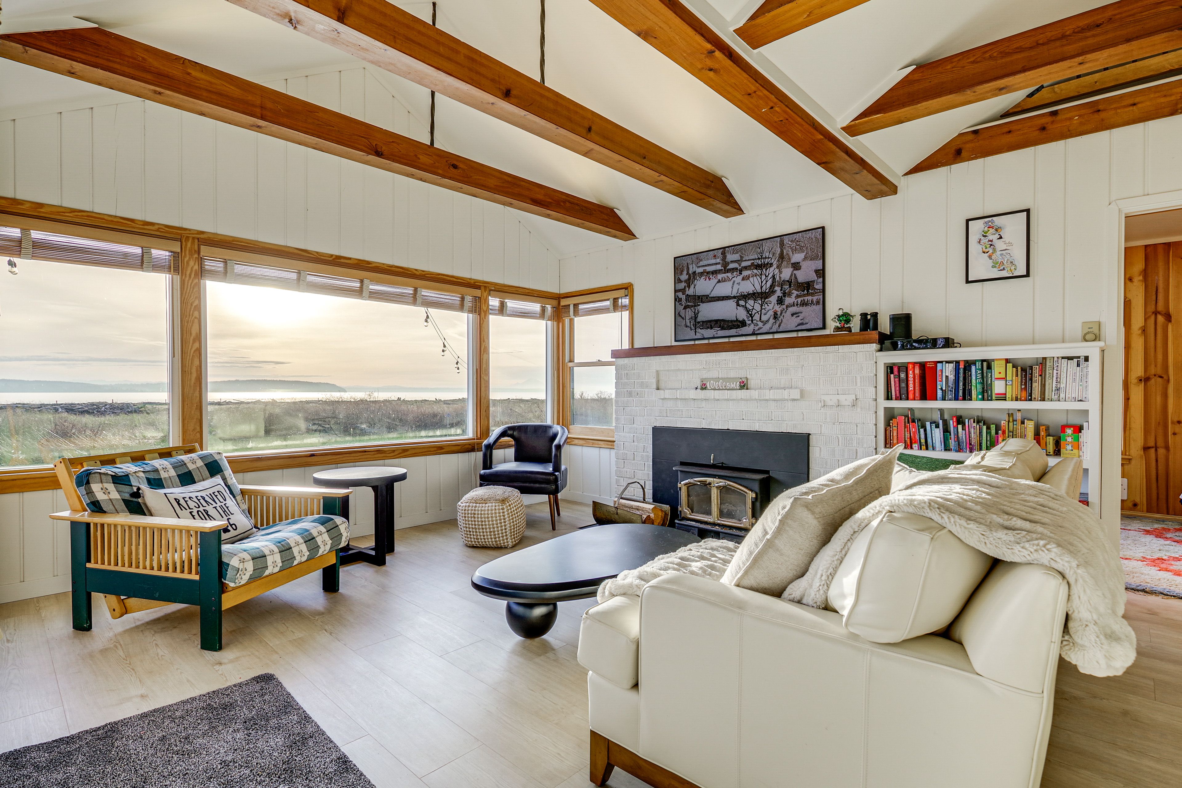Main Living Room | Water Views | Books | 1st Floor
