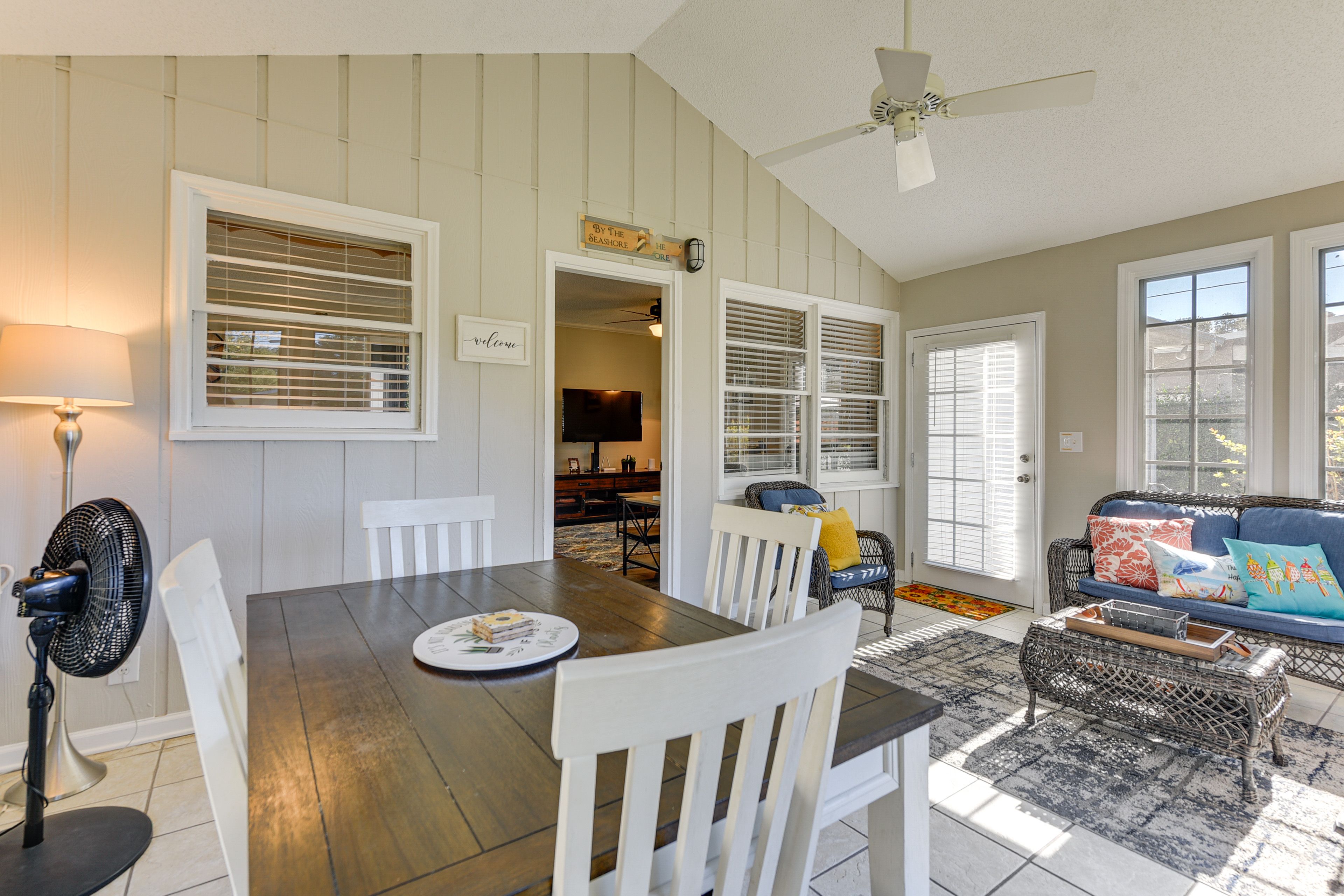 Sunroom | Dining Area | 1 Interior Step Required