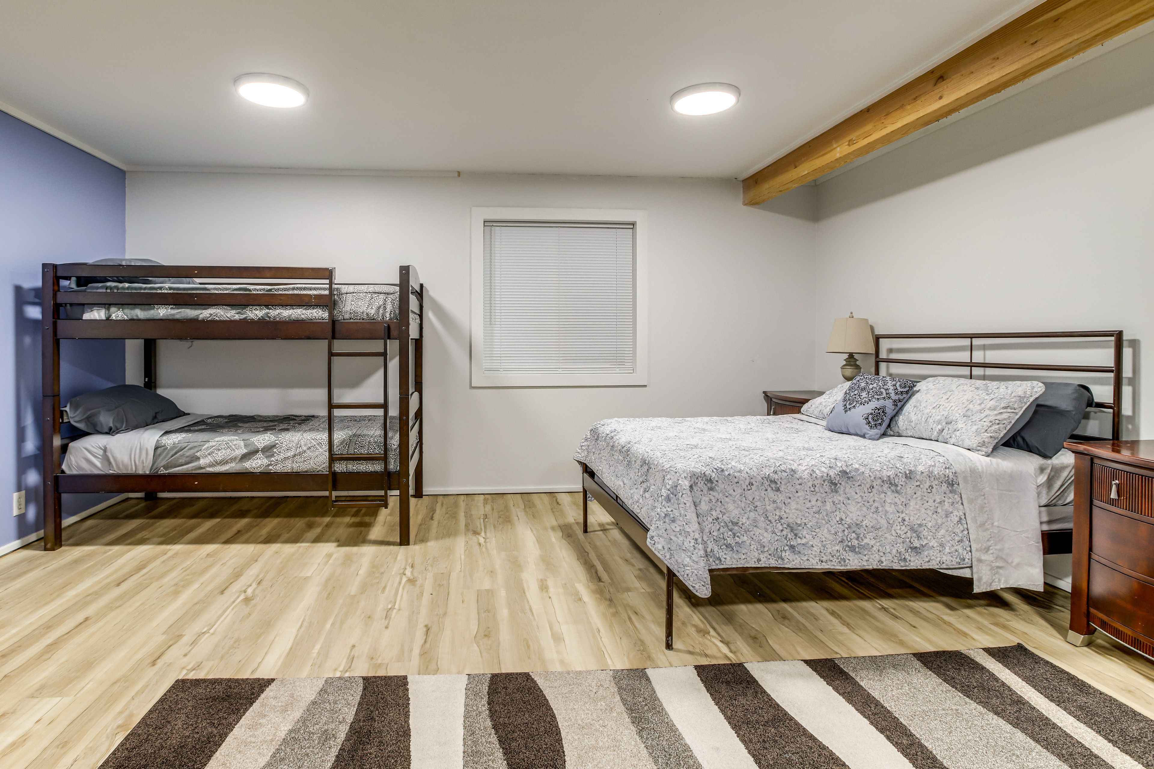 Bedroom 4 | 2 Twin Bunk Beds | Full Bed | Twin Bed | 1st Floor