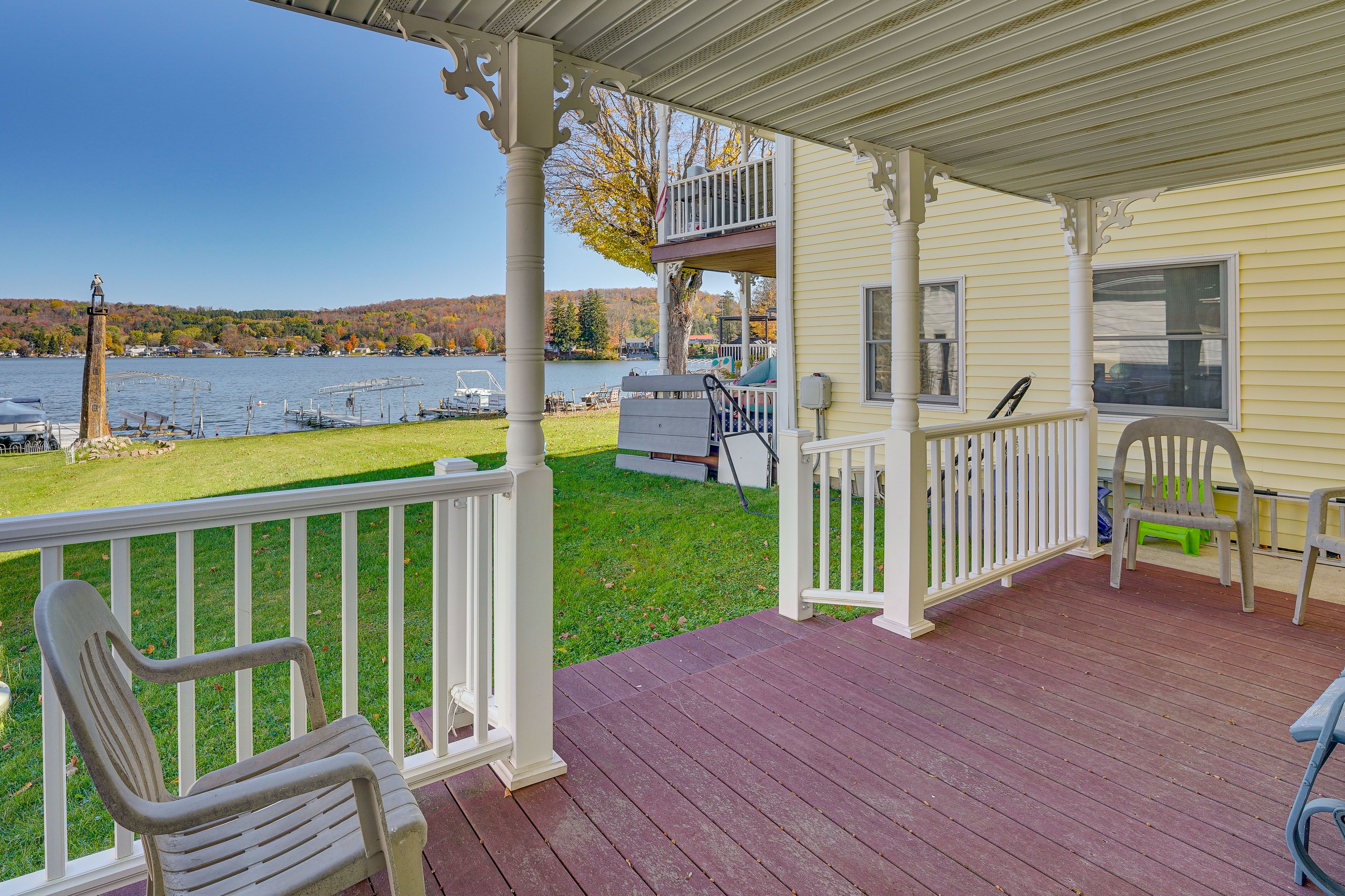 House Exterior | Lower Deck w/ Seating | Gas Grill